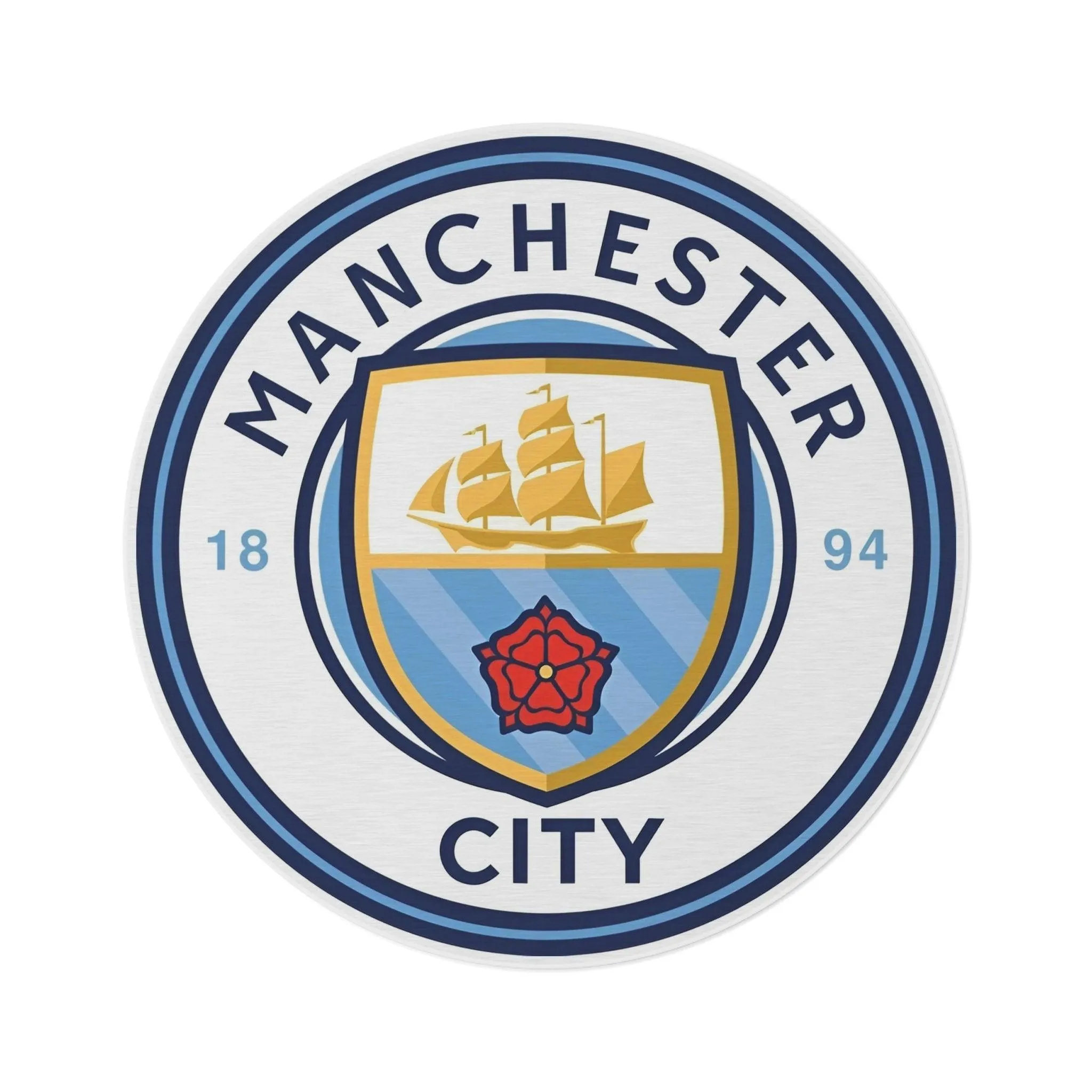 Manchester City Round Rug