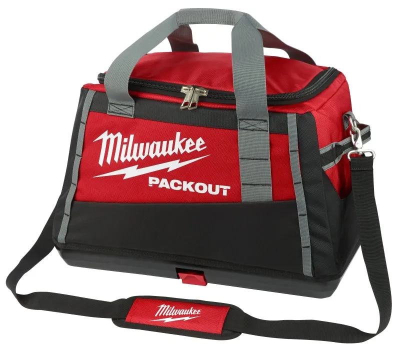 Milwaukee 48-22-8322 Tool Bag, 12.2 in W, 20 in D, 13.8 in H, 8-Pocket, Polyester, Black/Red :EA: QUANTITY: 1