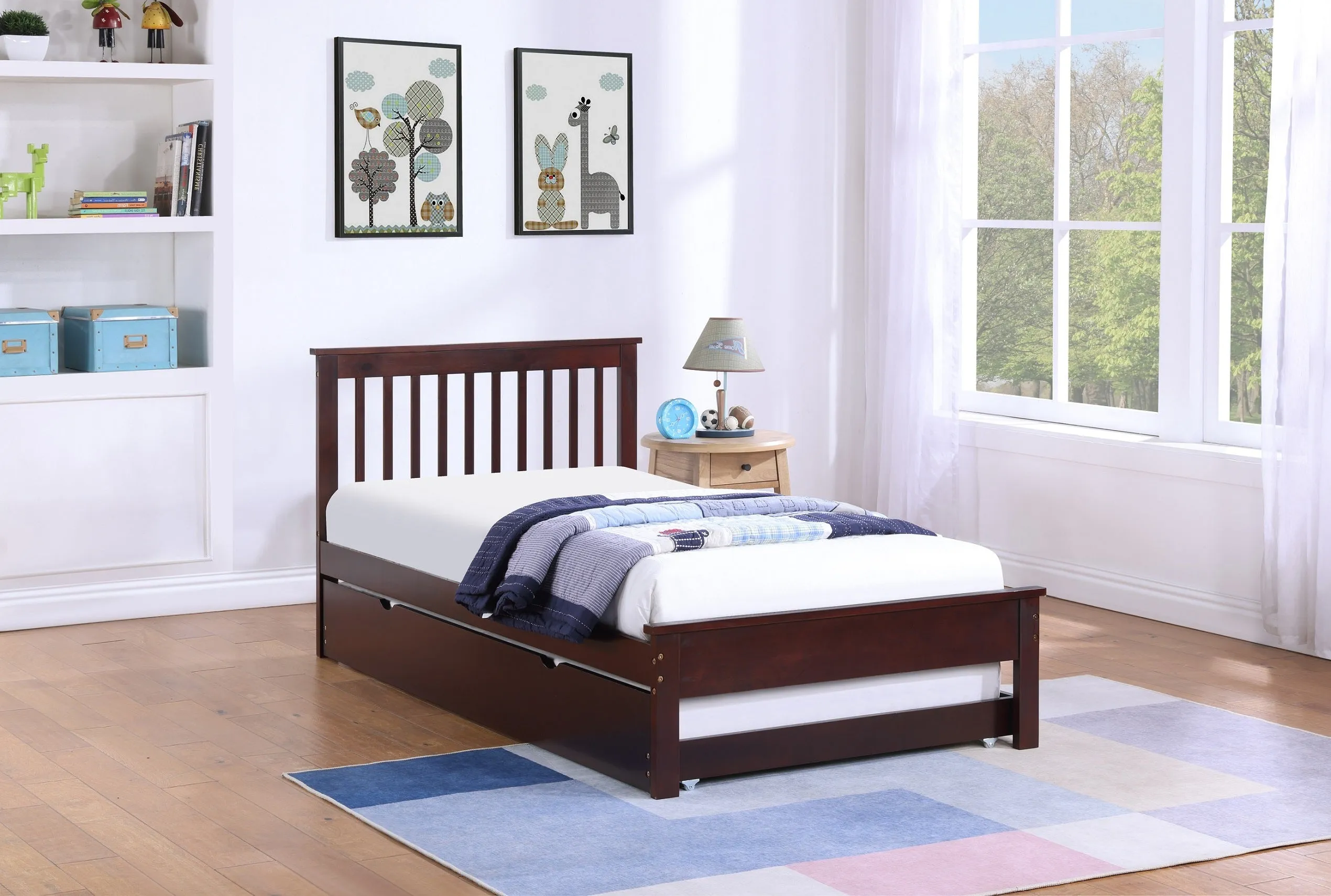 MissionHaven All-in-One Platform Bed - Espresso