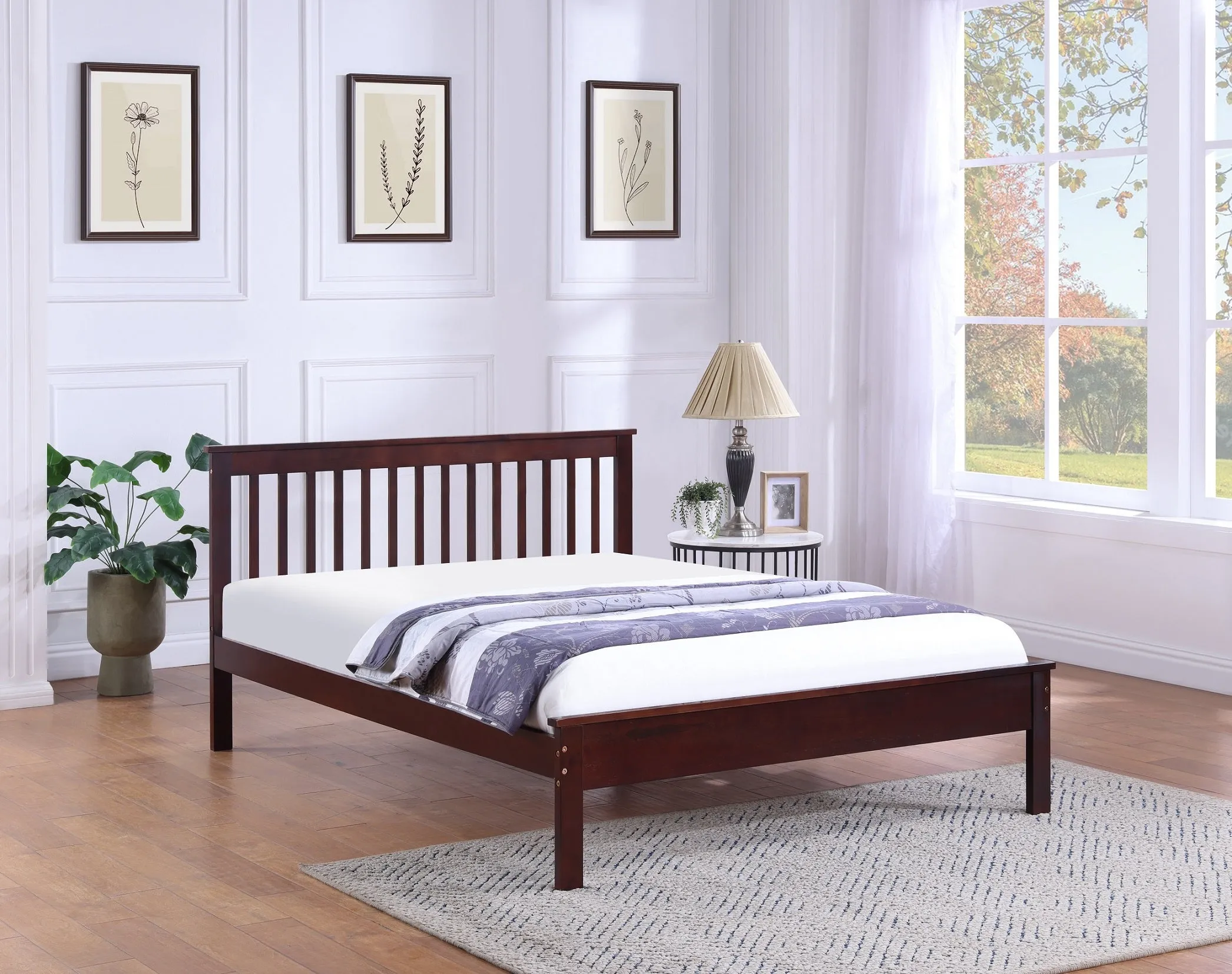 MissionHaven All-in-One Platform Bed - Espresso