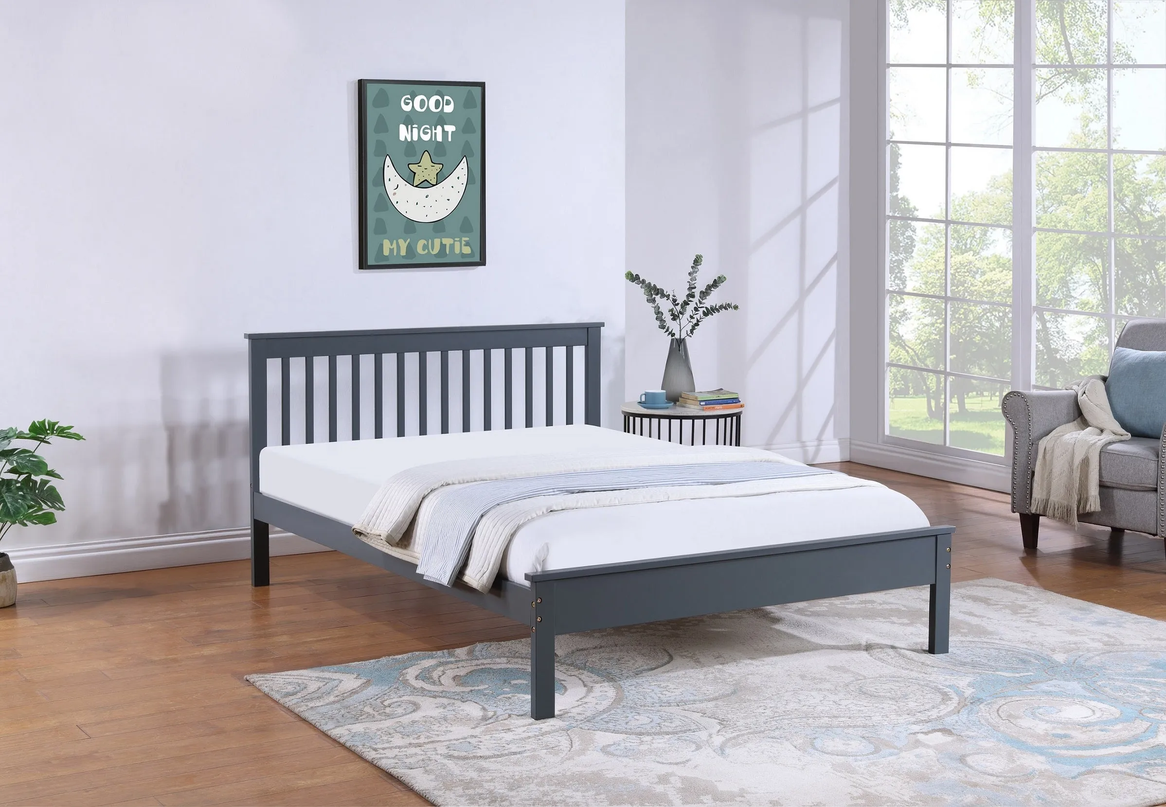 MissionHaven All-in-One Platform Bed - Grey