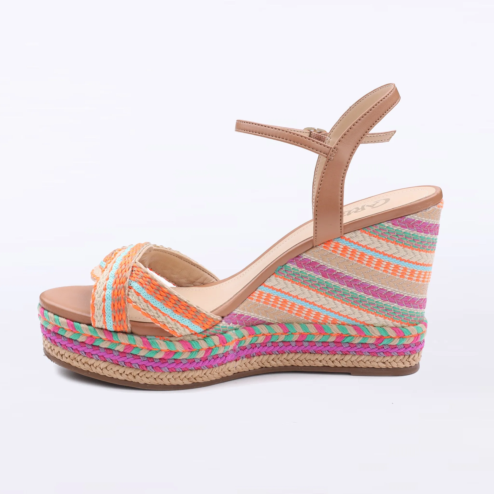 MOVE - Natural Raffia Wedge Sandal