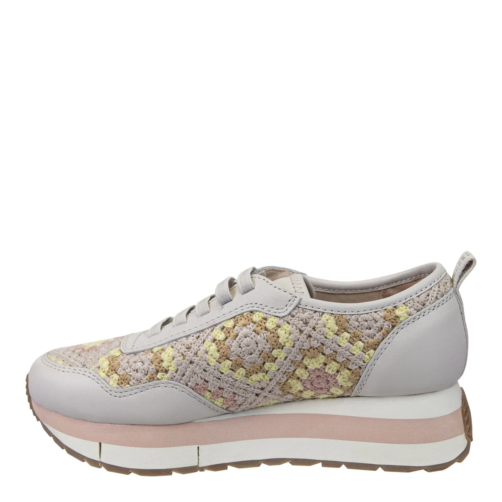 Naked Feet: KINETIC in PATCHWORK Platform Sneakers