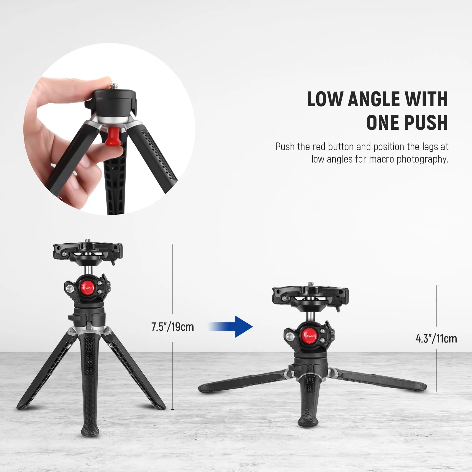 NEEWER TS006 Mini Camera Tripod For Phone And Gopro