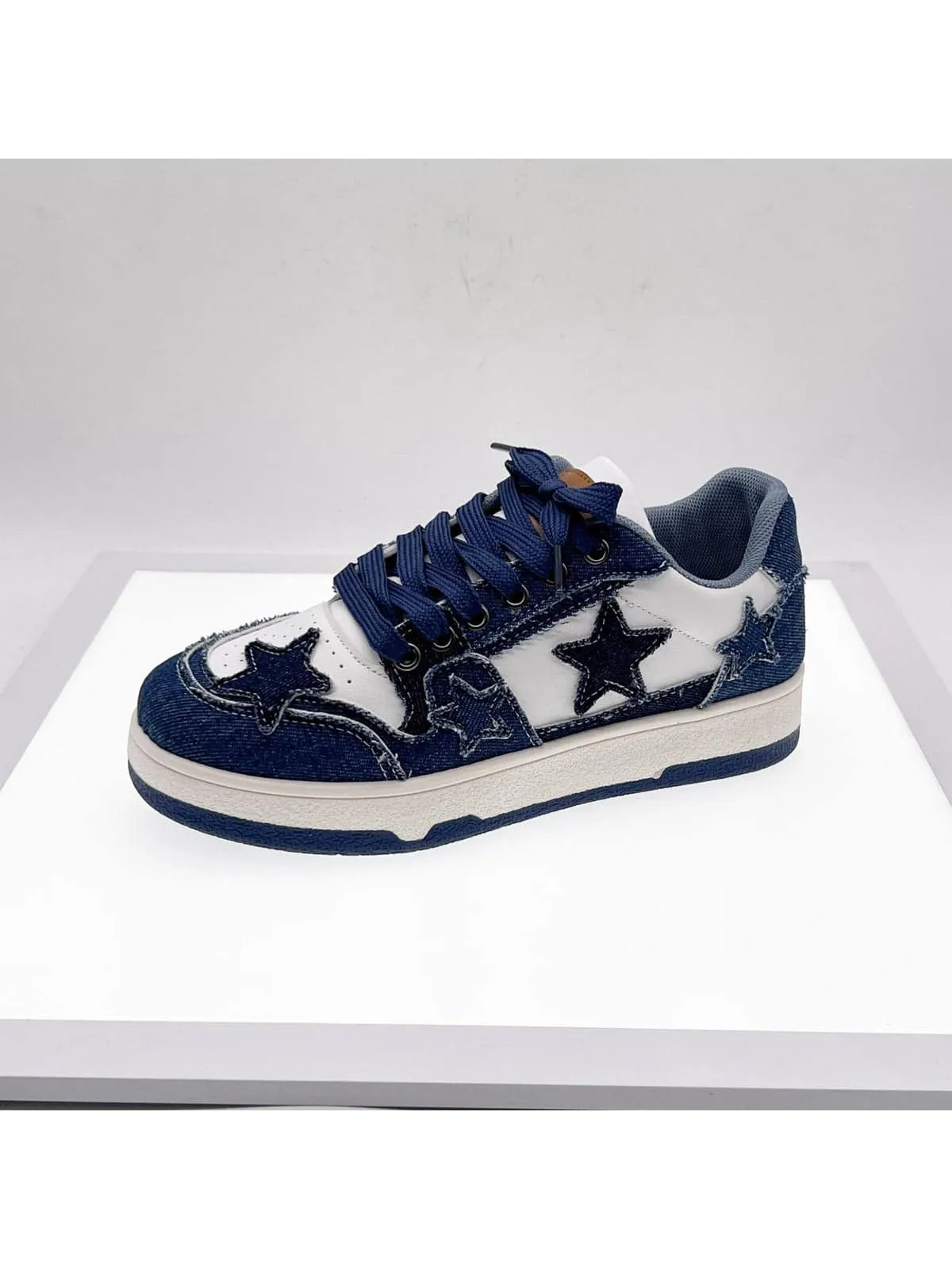 New Artistic Style Star Pattern Canvas Shoes for Women