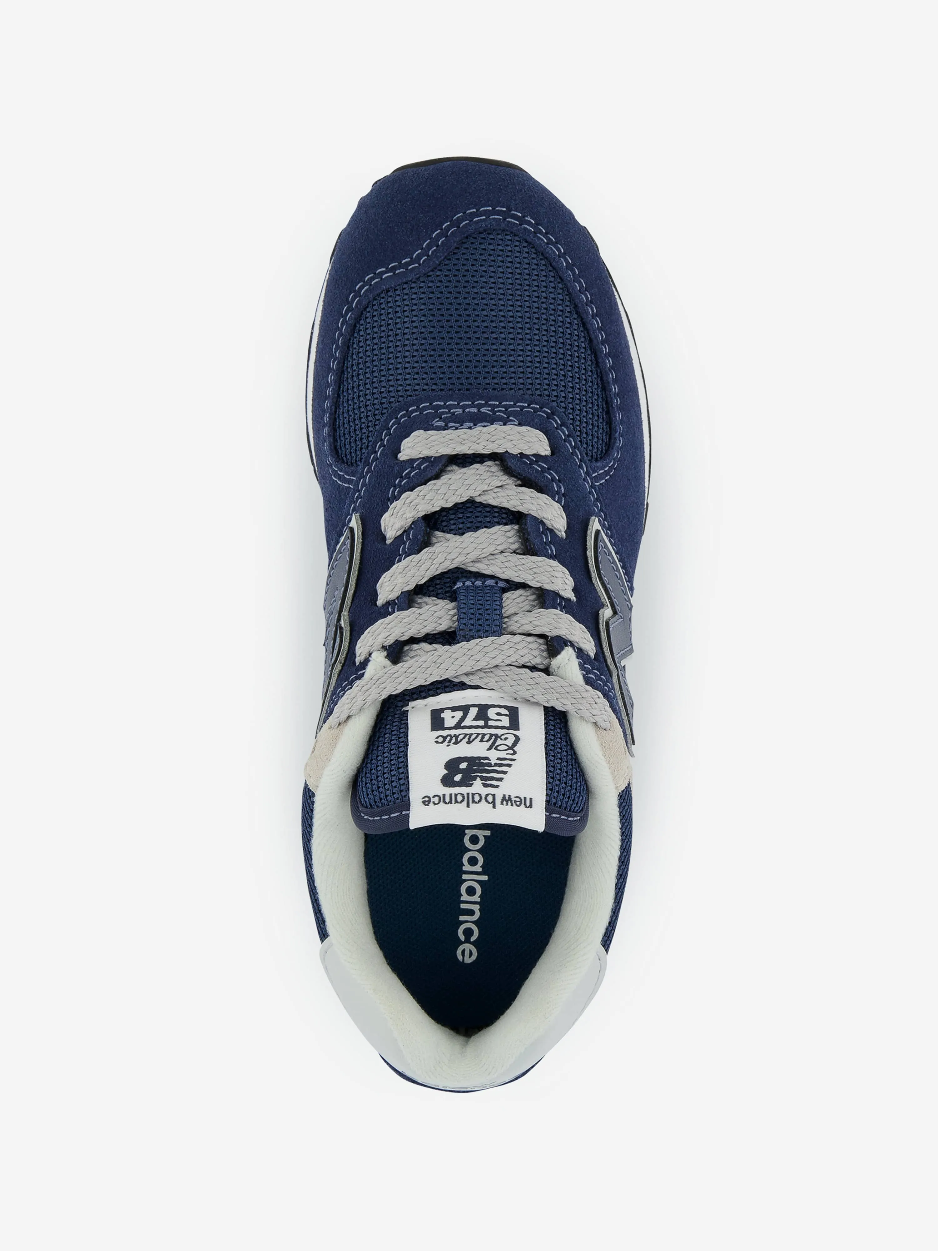 New Balance Boys Suede 574 Trainers in Navy