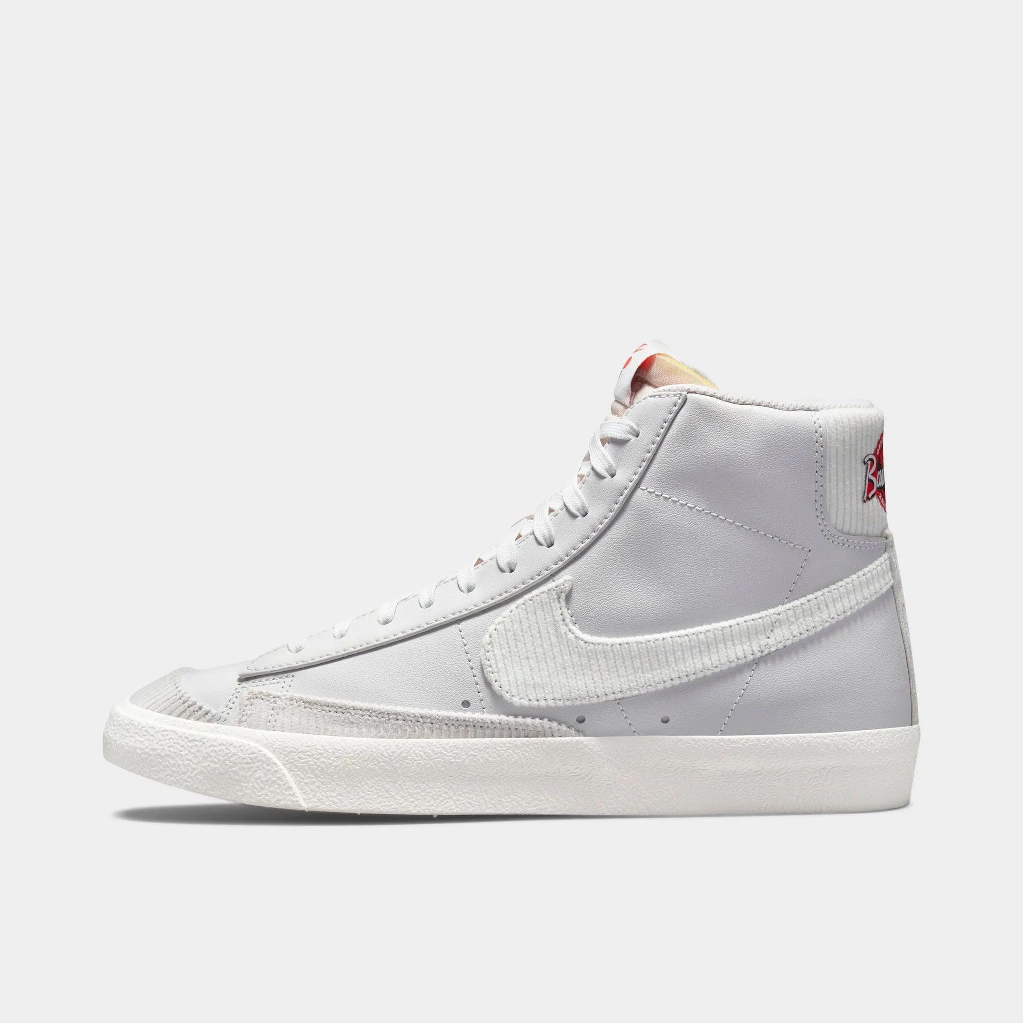 Nike Blazer Mid '77 EMB Vast Grey / Summit White - Chile Red