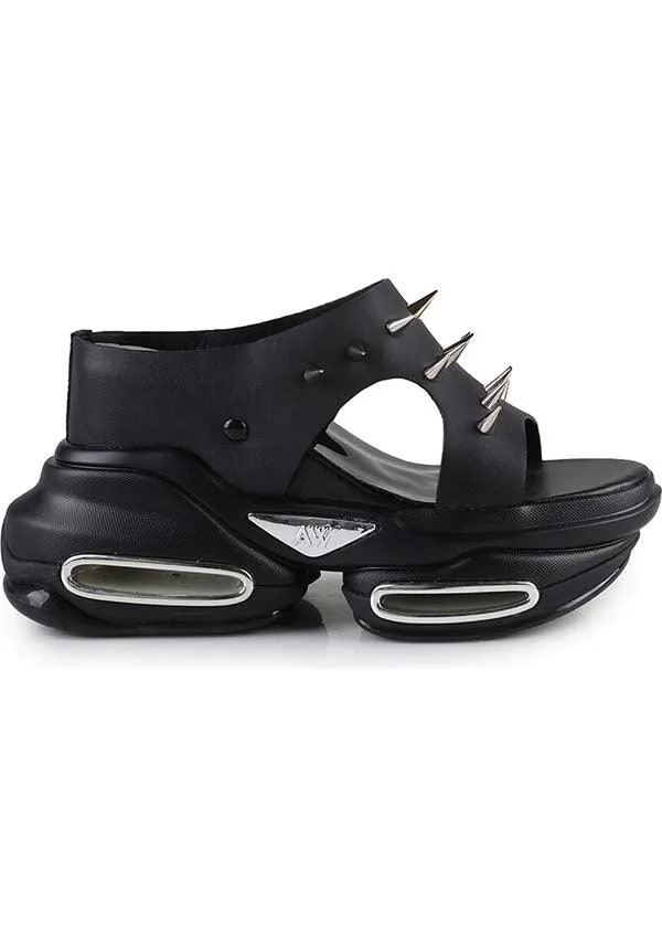 Ninja Fruit-01 [Black] | PLATFORM SANDALS*