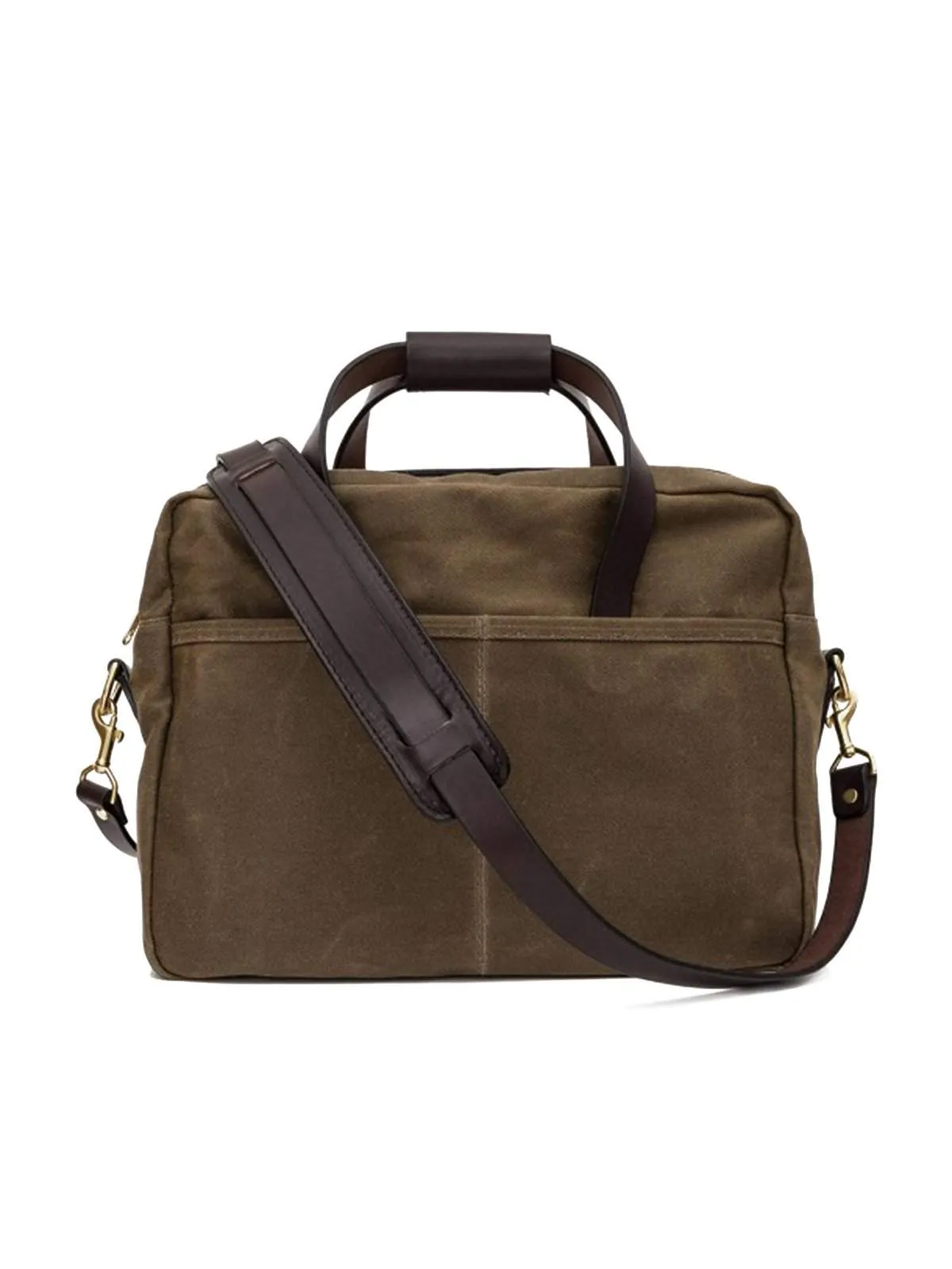 Oakstreet Bootmakers Waxed Canvas Utility Briefcase