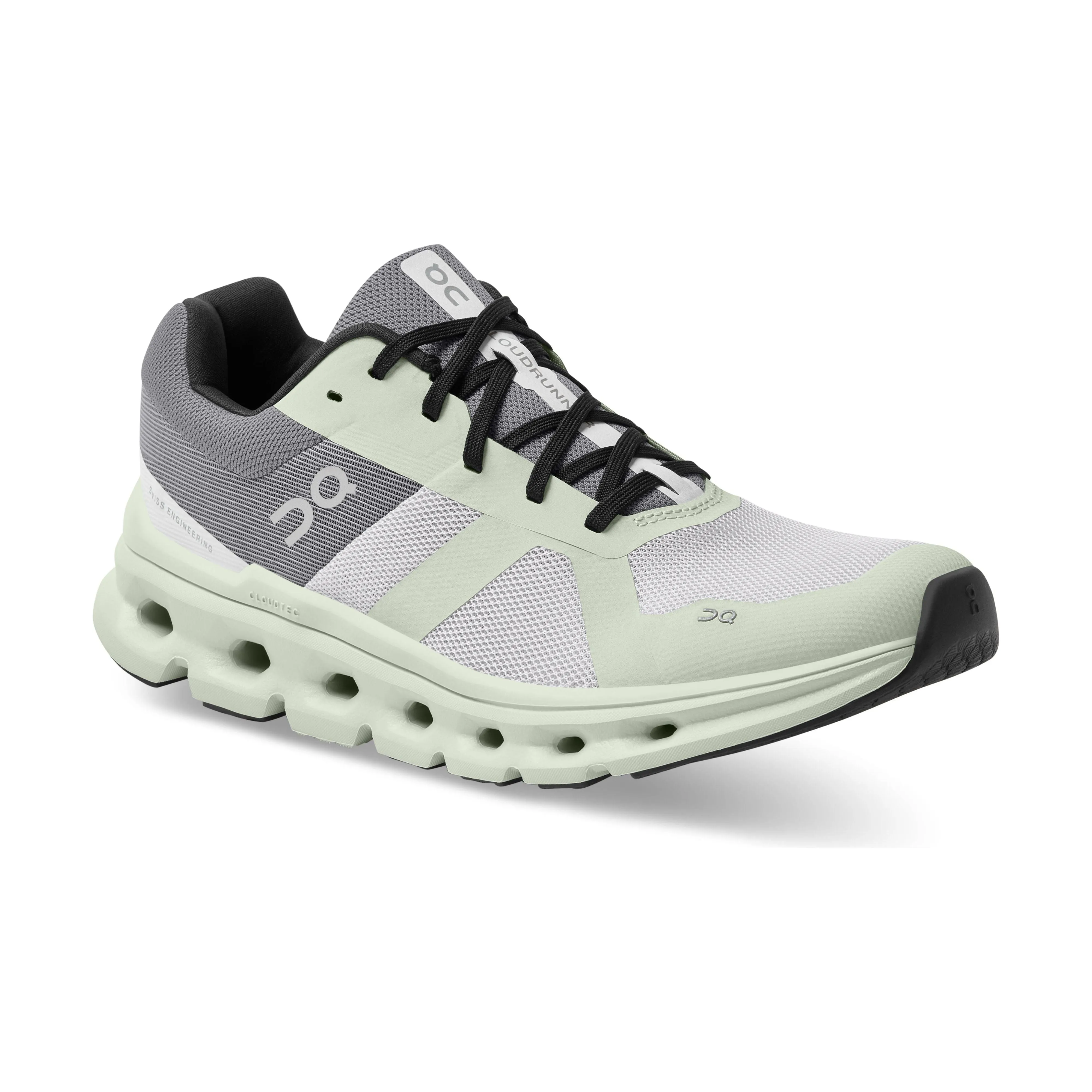 On Running Women's Cloudrunner Running Shoe in Frost Aloe