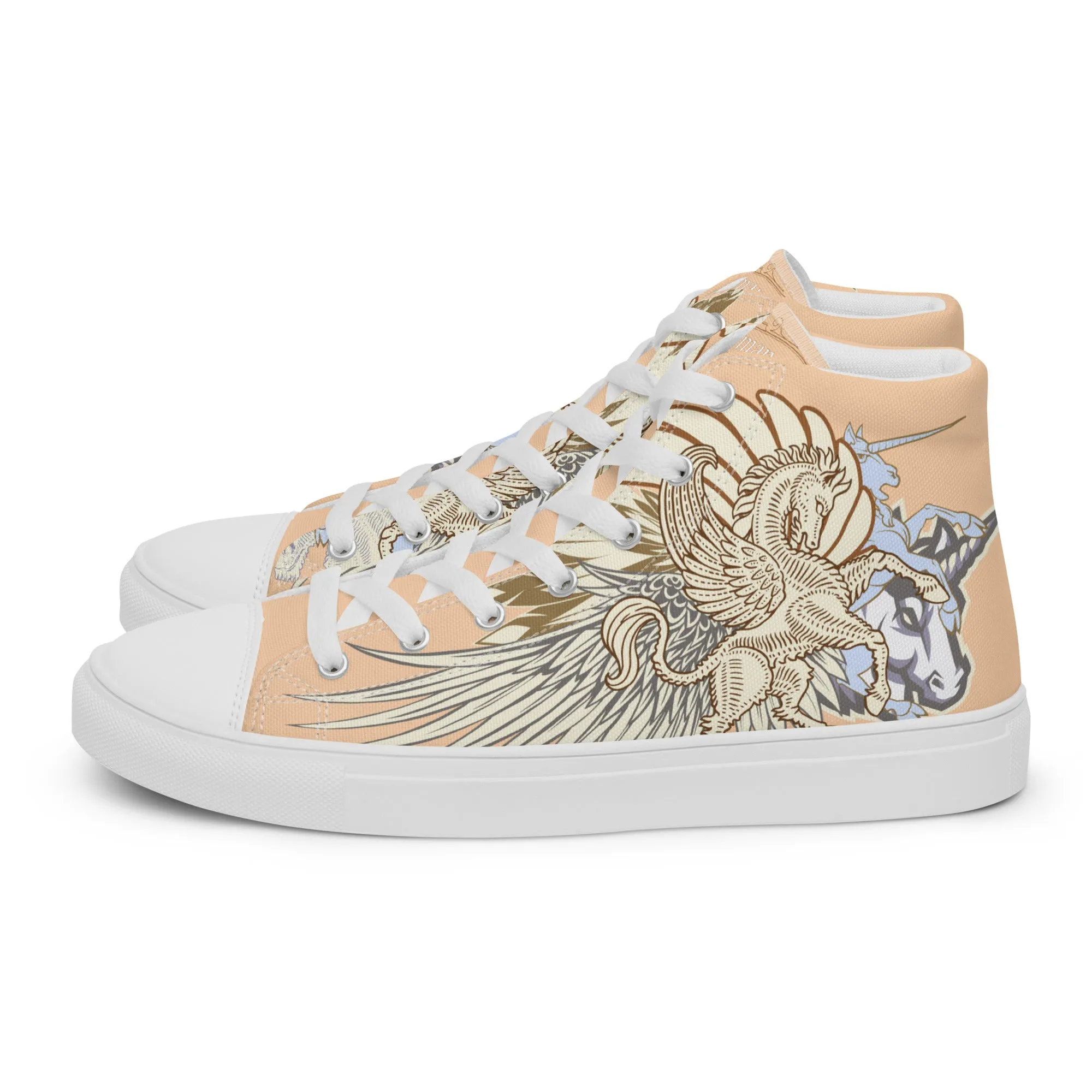 Pegasus Foemina high top canvas shoes