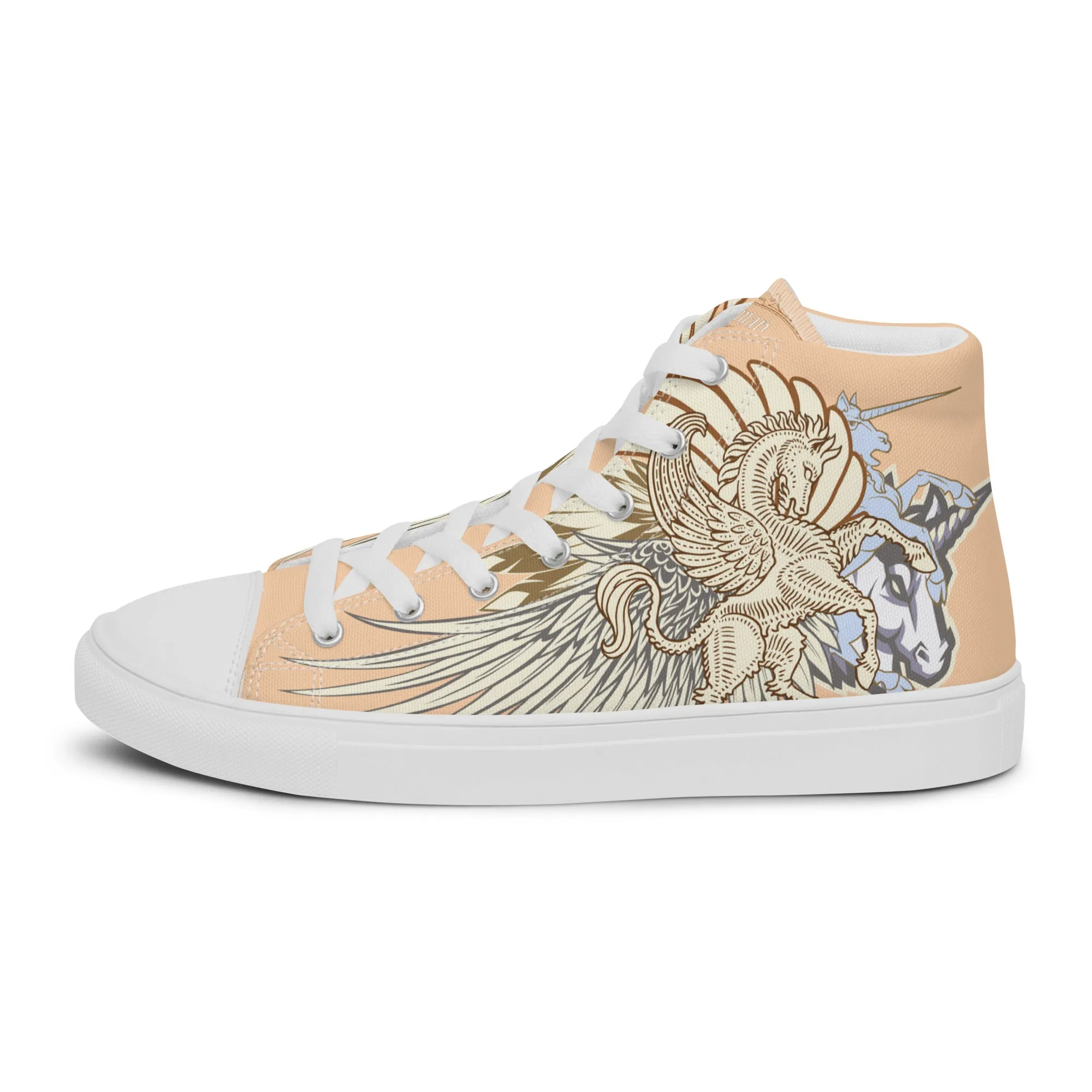 Pegasus Foemina high top canvas shoes