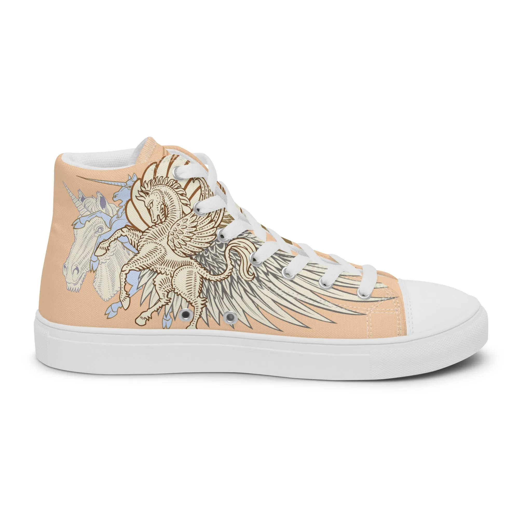 Pegasus Foemina high top canvas shoes