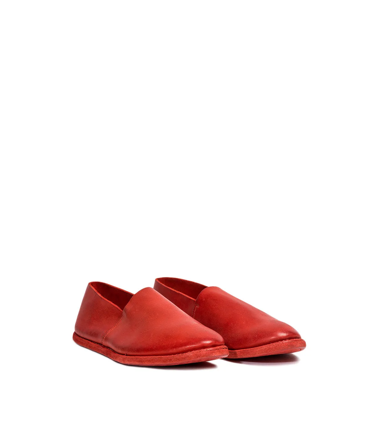 Perforated Calf Leather Slip-on Shoes