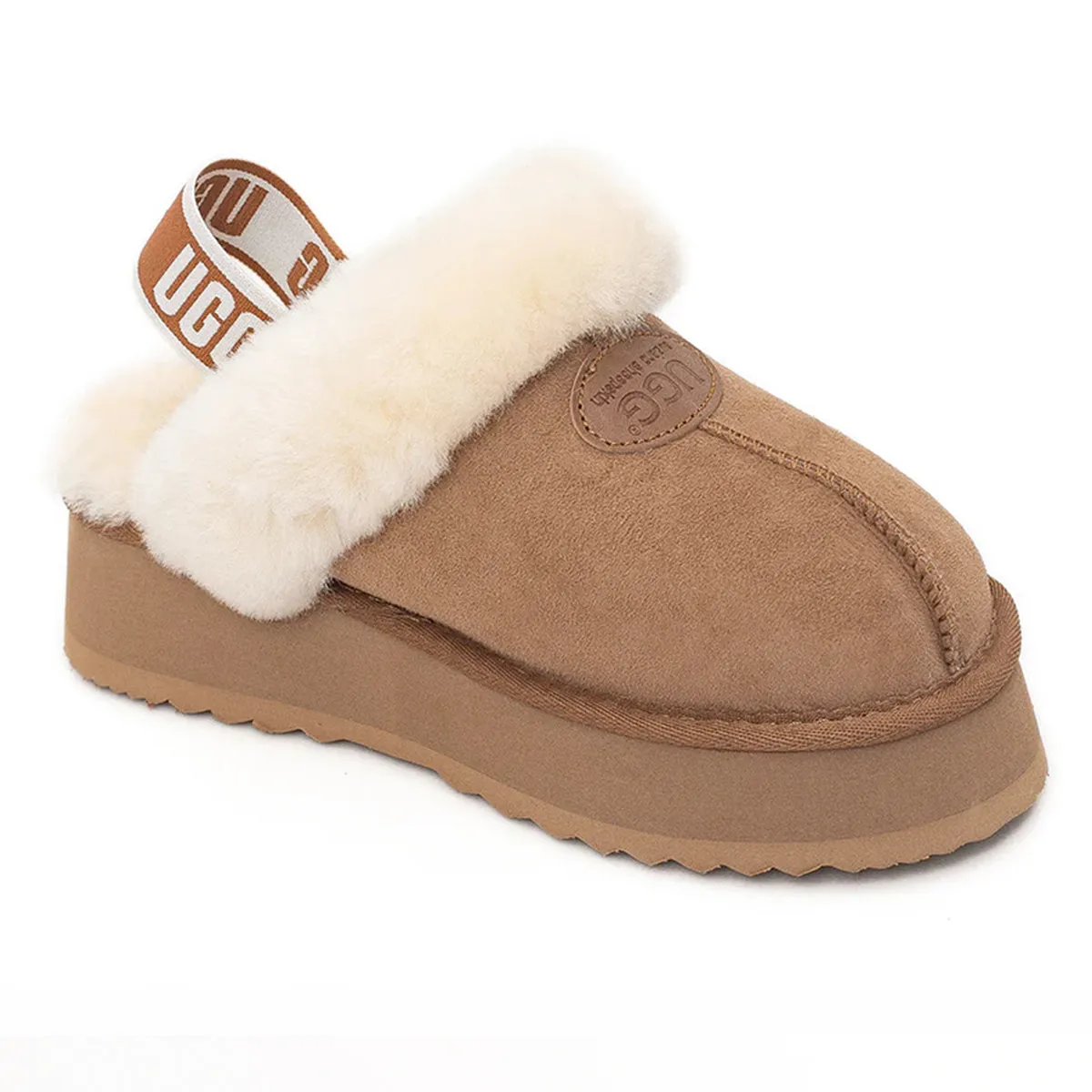 Platform Strap UGG Slippers