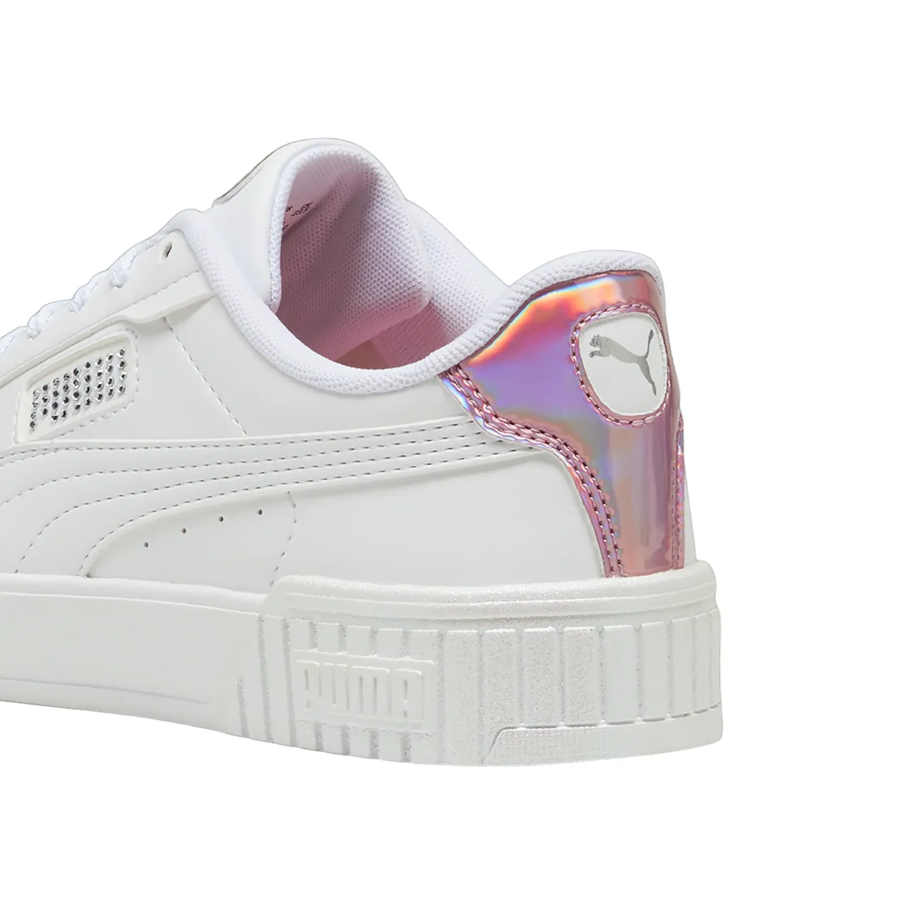 Puma scarpa sneakers da donna Carina 2.0 GirlPower 395095-01 bianco-argento