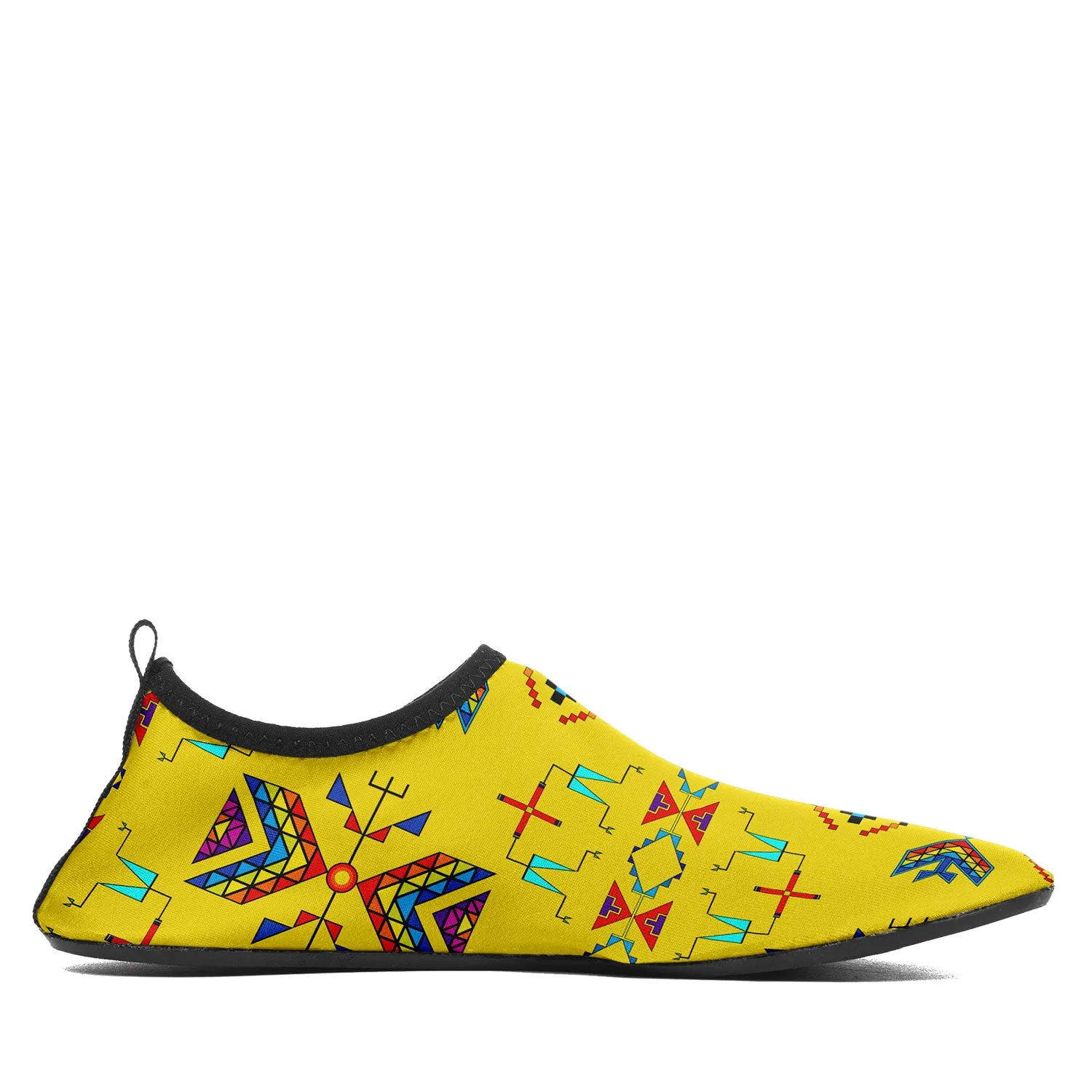 Rainy Chief Rainbow Yellow Kid's Sockamoccs Slip On Shoes