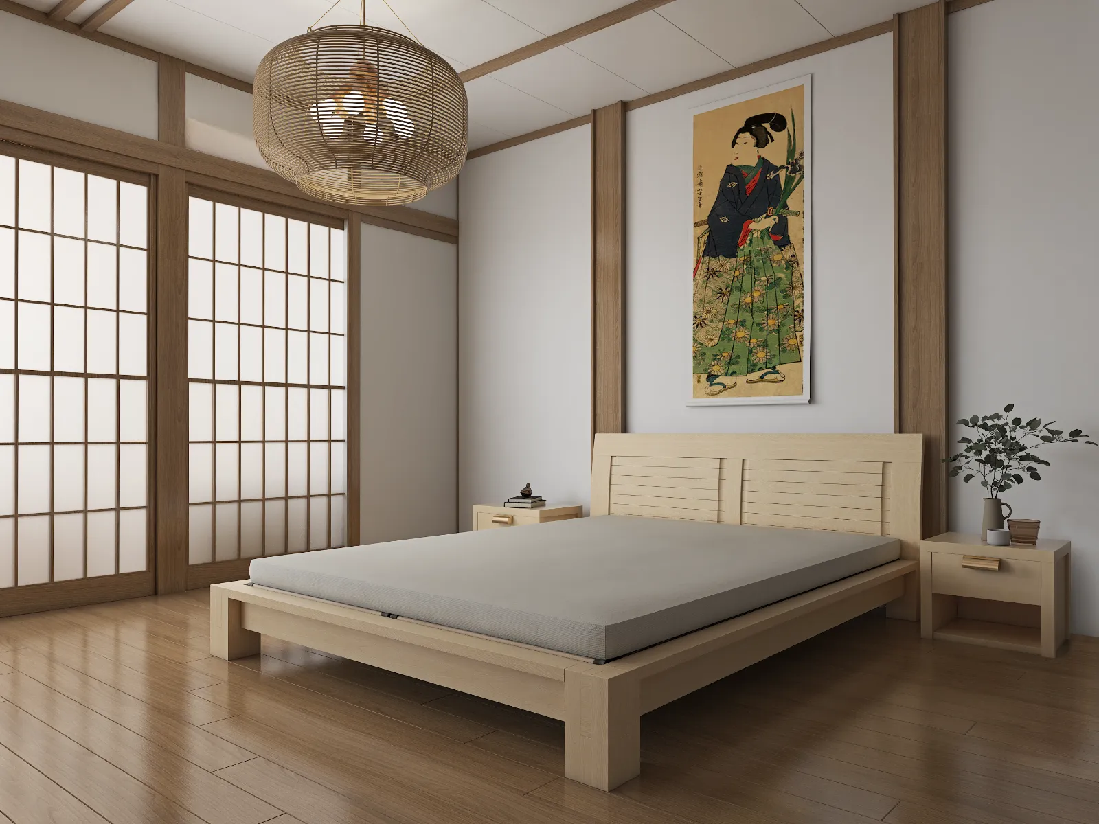 Raku Tatami Platform Bed