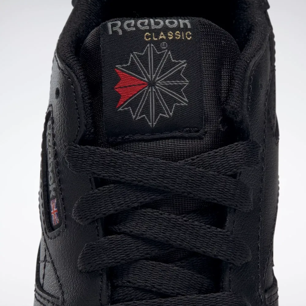 Reebok Kid's Classic Leather PS Shoes - All Black