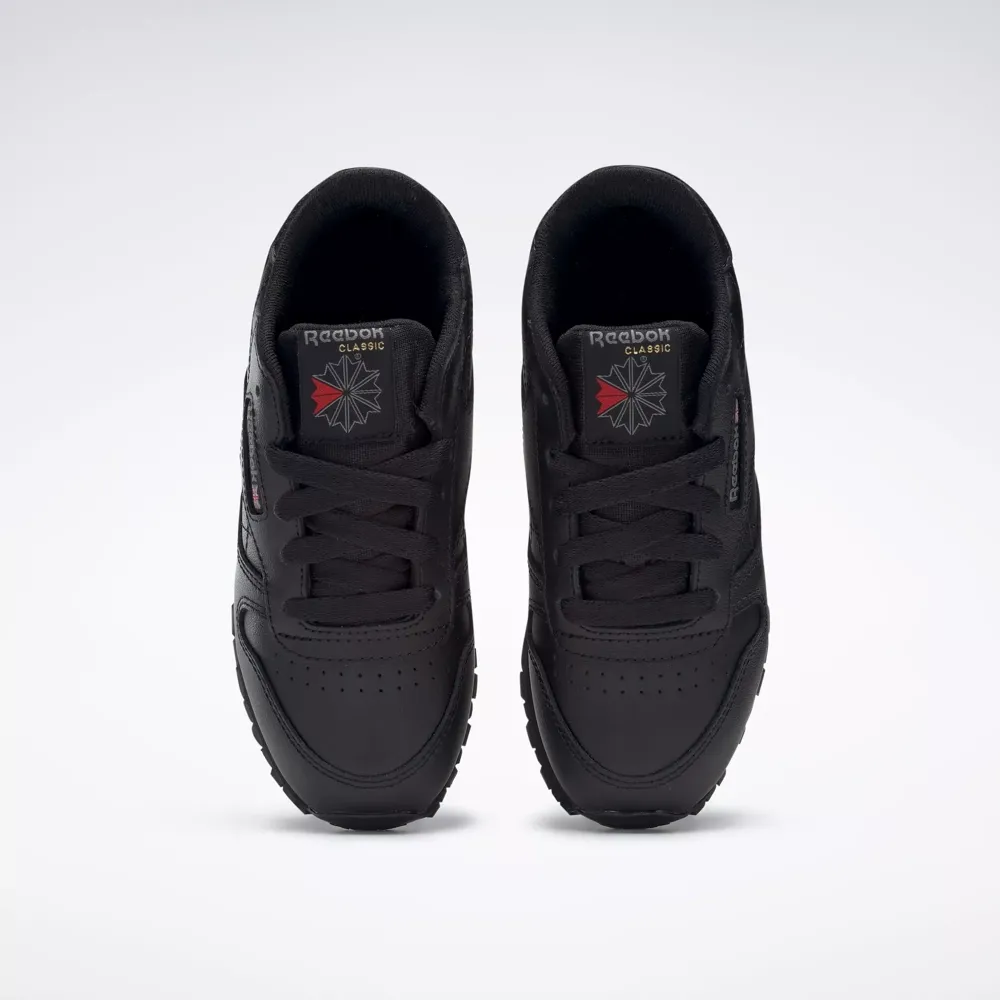 Reebok Kid's Classic Leather PS Shoes - All Black