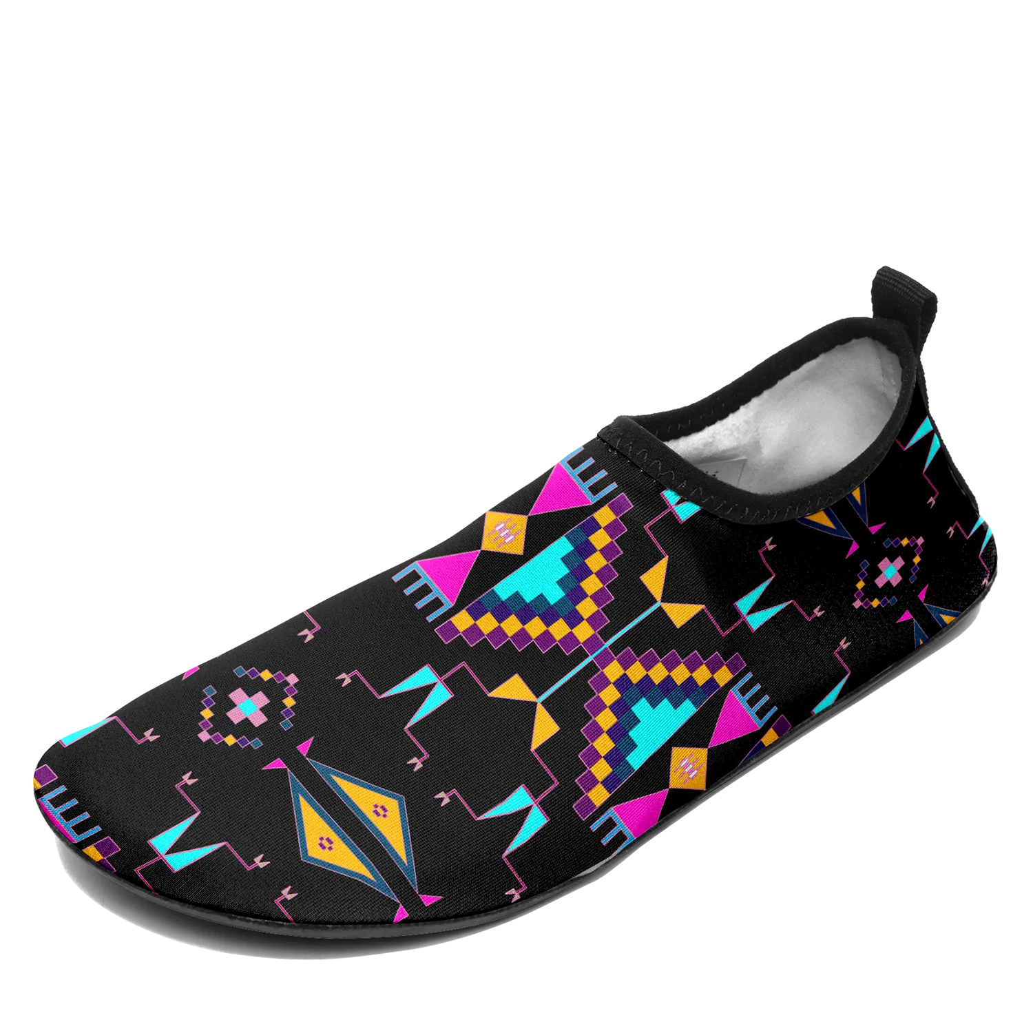 Rite of Passage Black Kid's Sockamoccs Slip On Shoes