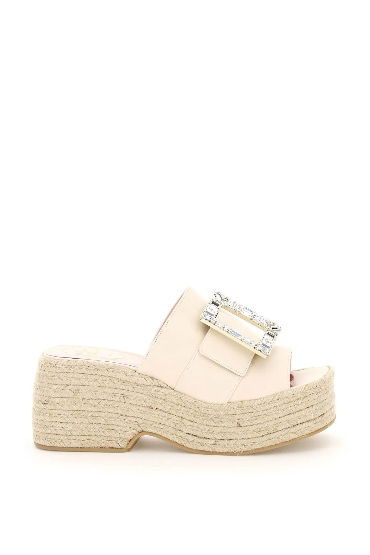 Roger vivier espadrilles mules strass buckle