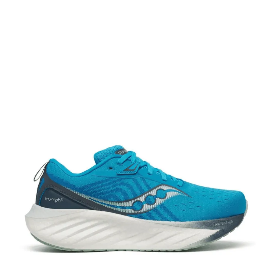 Saucony Triumph 22 Women's Running Shoes in Viziblue/Dusk SS24