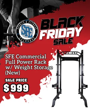 SFE Commercial Full Power Rack (Squat Rack) with Weight Storage (New)