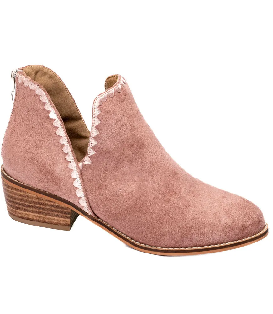 Spice It Up in Blush Faux Suede by Corkys