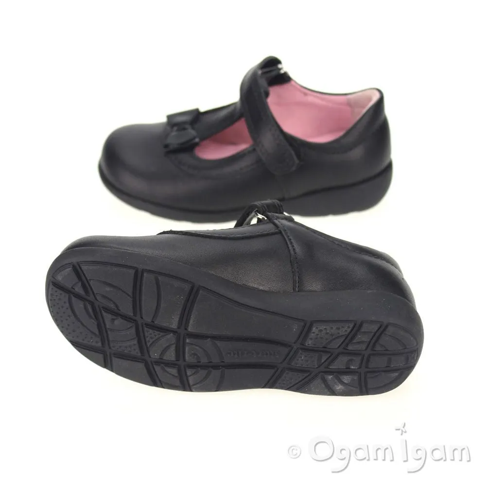 Start-rite Alpha Girls Black School Shoe