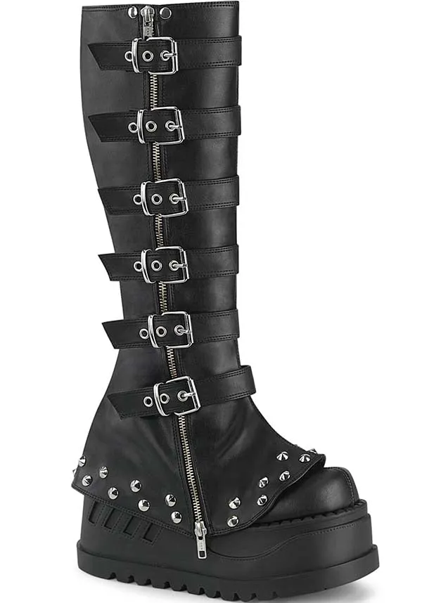 STOMP-223 [Black] | PLATFORM BOOTS [PREORDER]