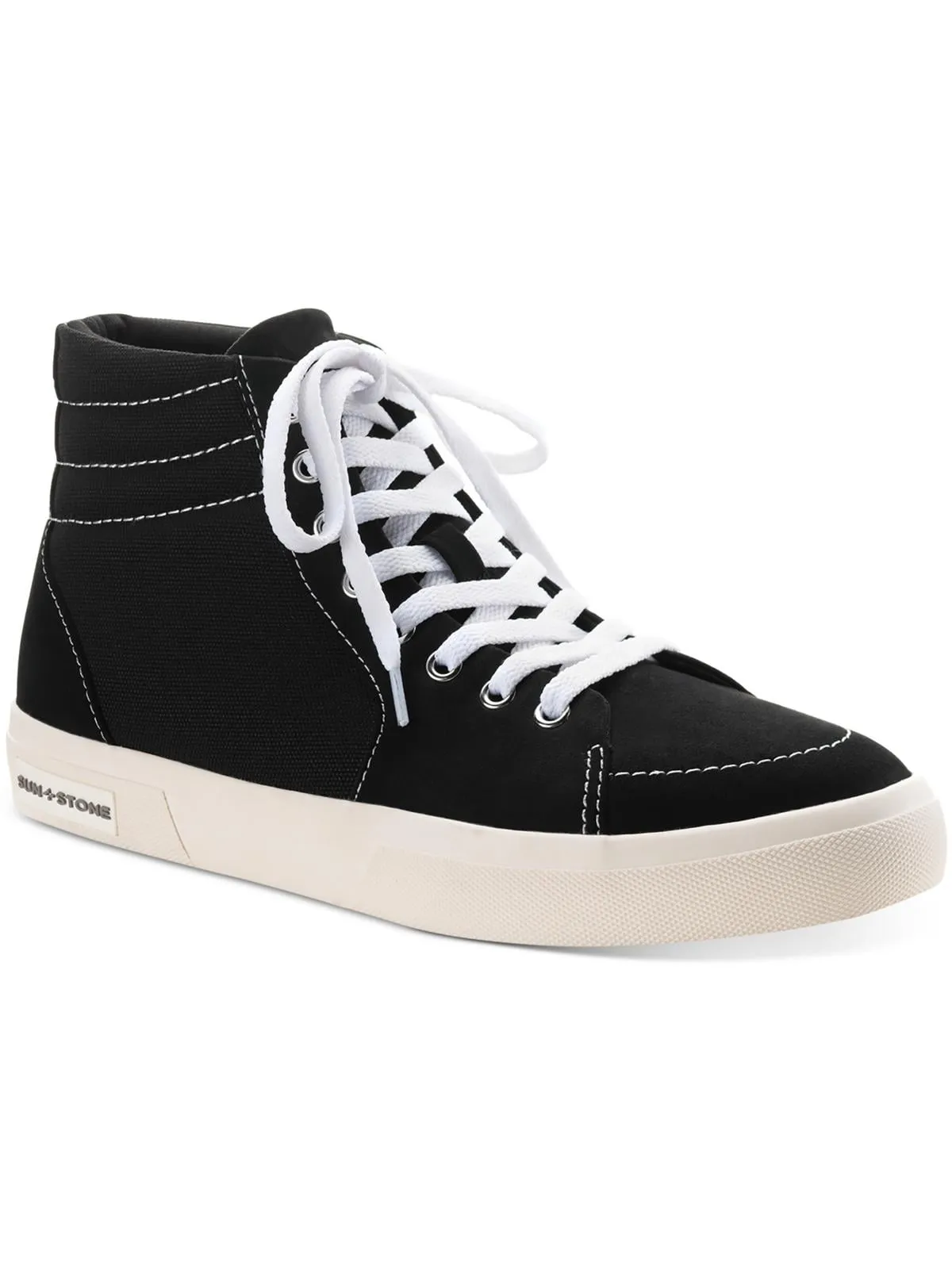 Sun   Stone Men's Jett High Top Sneakers Black