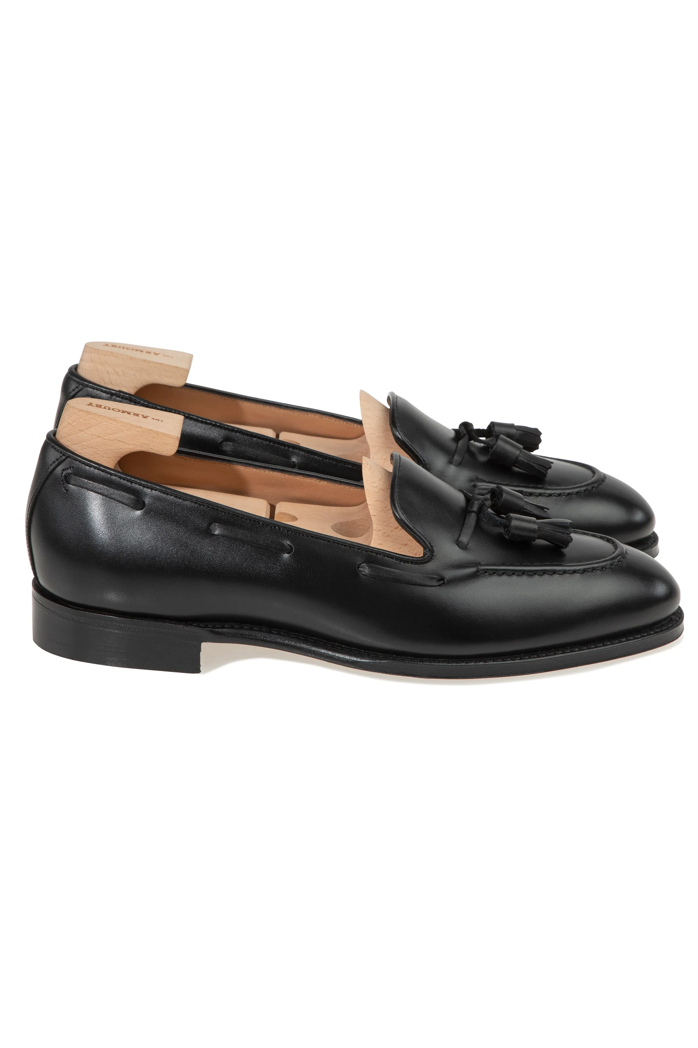 The Armoury Hudson Black Calf Tassel Loafers *factory seconds*