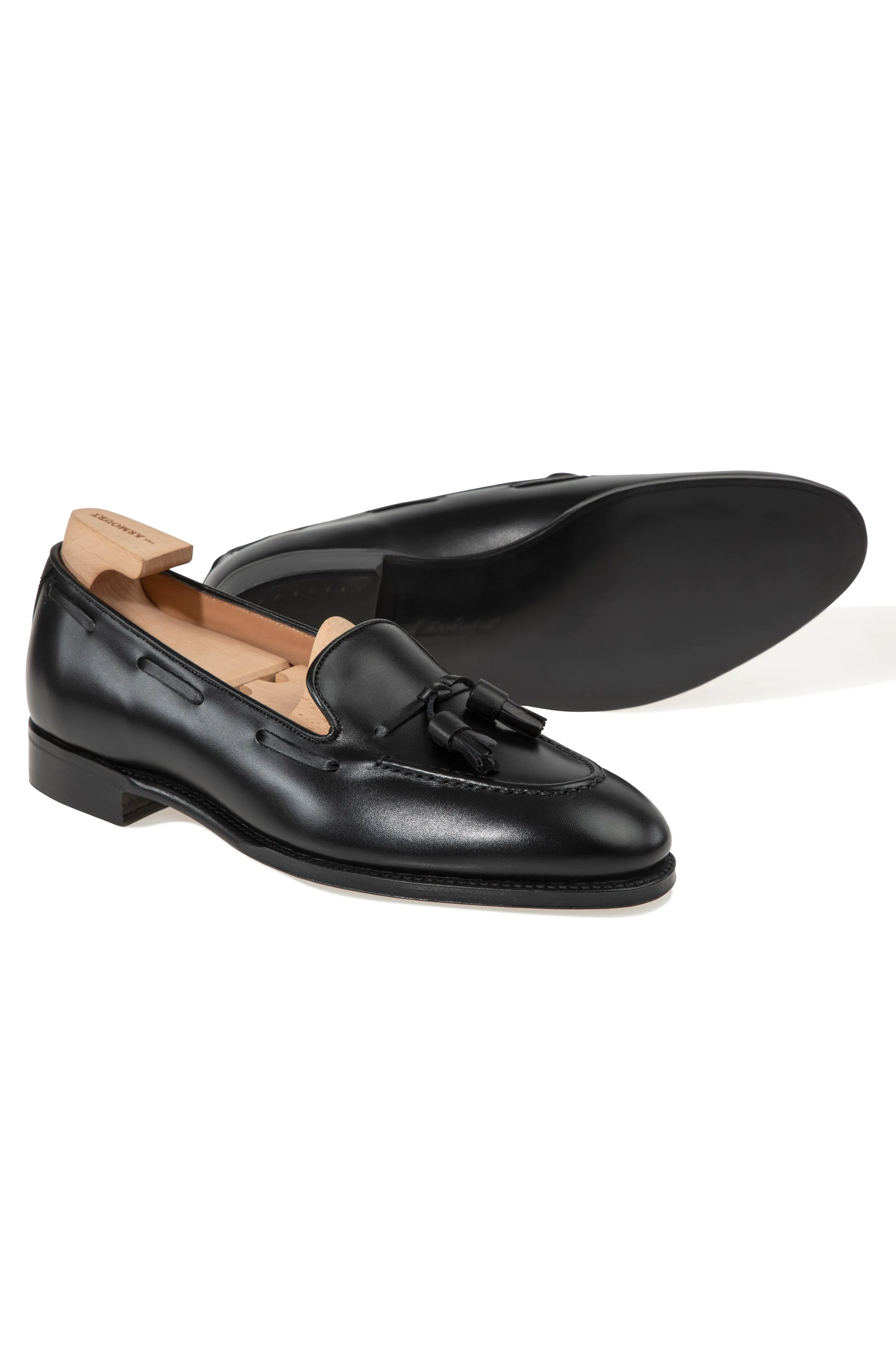 The Armoury Hudson Black Calf Tassel Loafers *factory seconds*