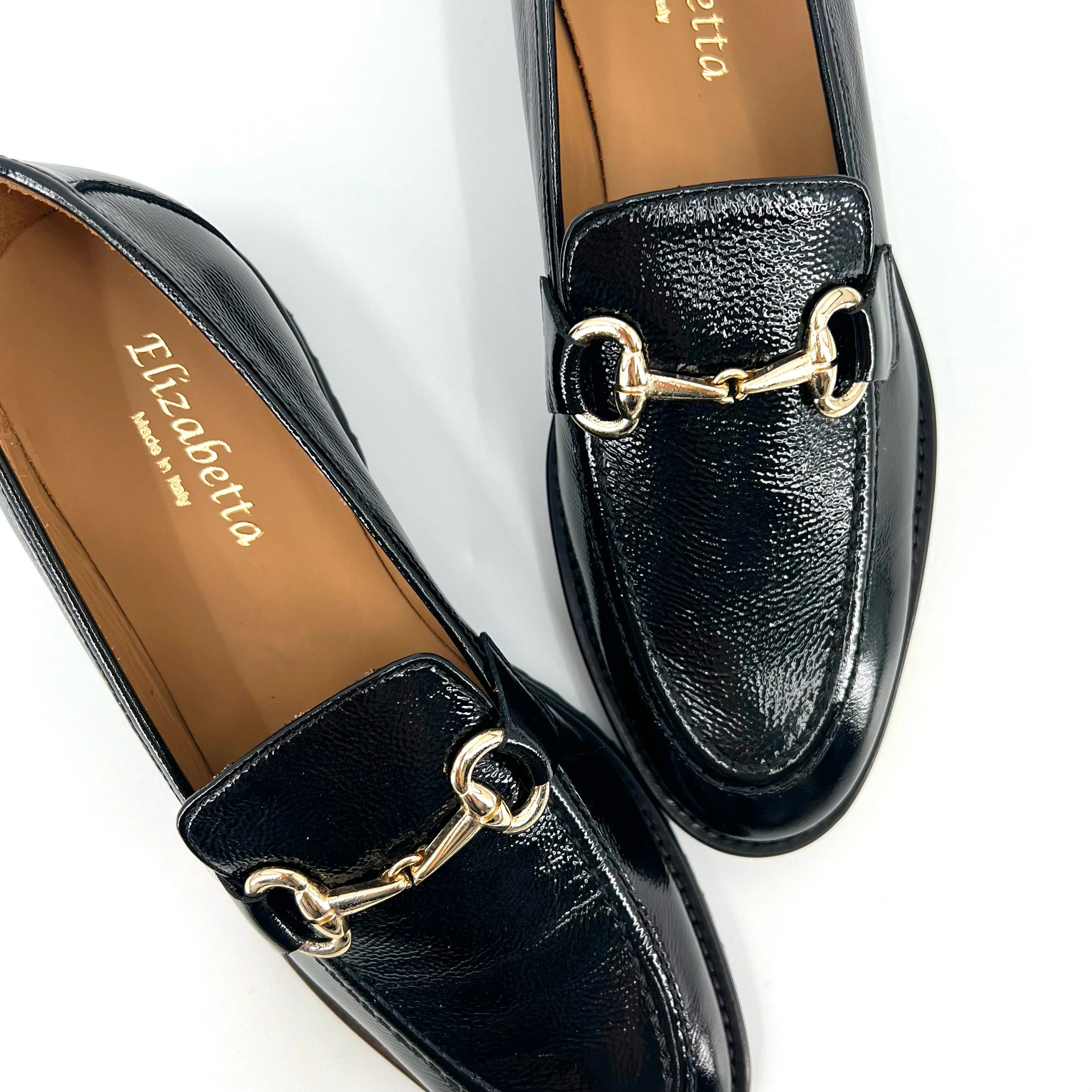 The Classic Bit Lug Loafer in Black Patent