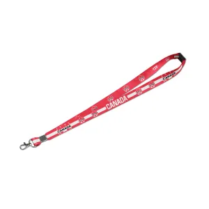 The Sports Vault Canada Soccer Sublimated Lanyard