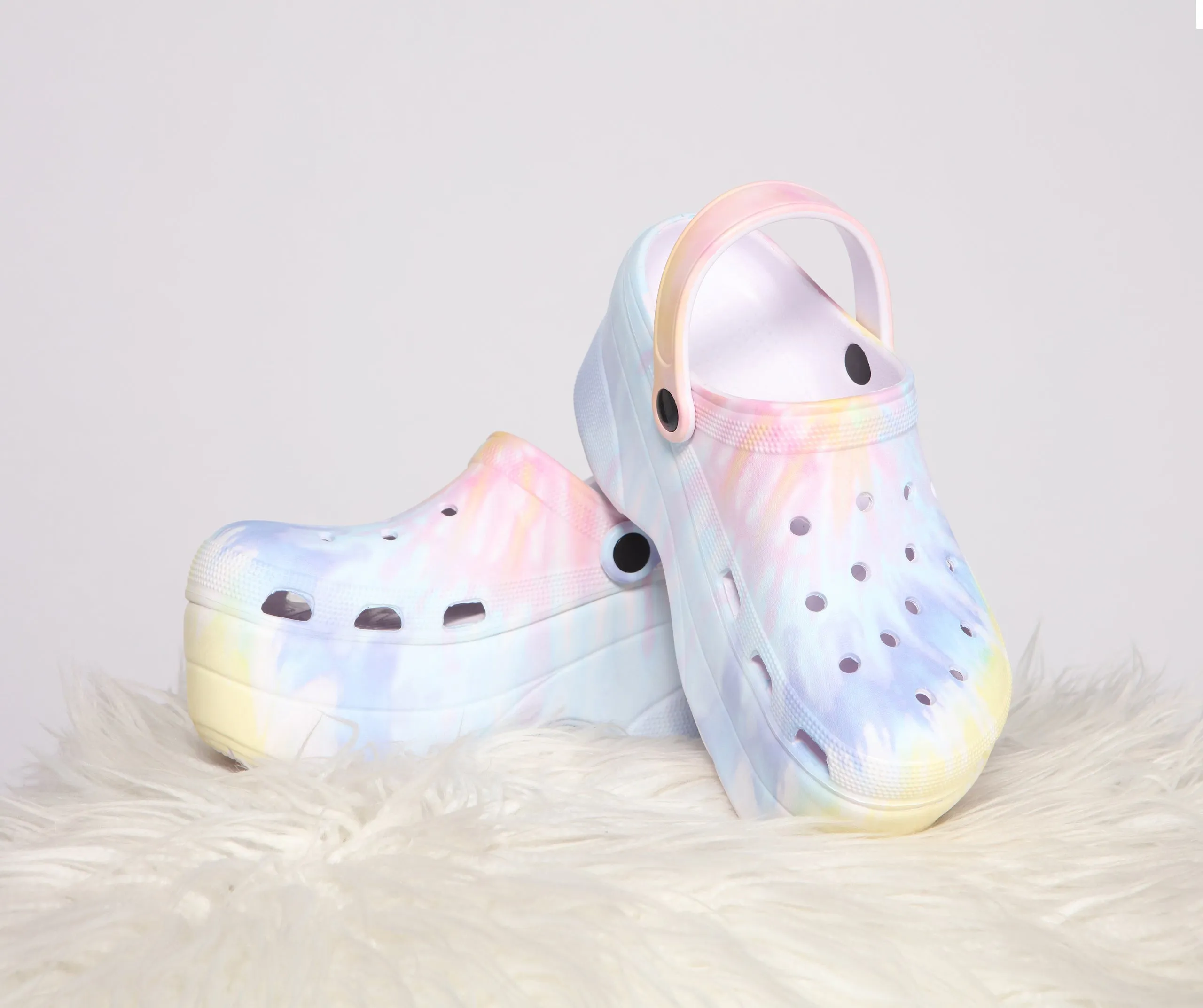 Tie Dye Slip On Foam Shoes