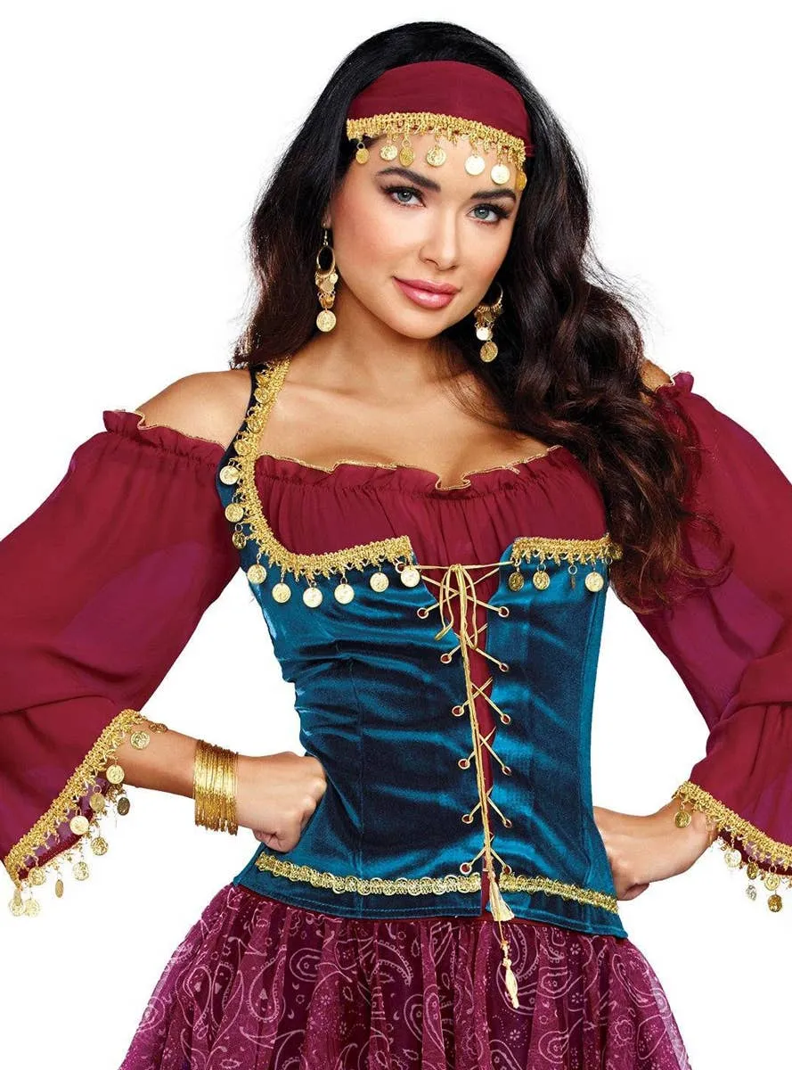 Travelling Gypsy Deluxe Womens Dress Up Costume