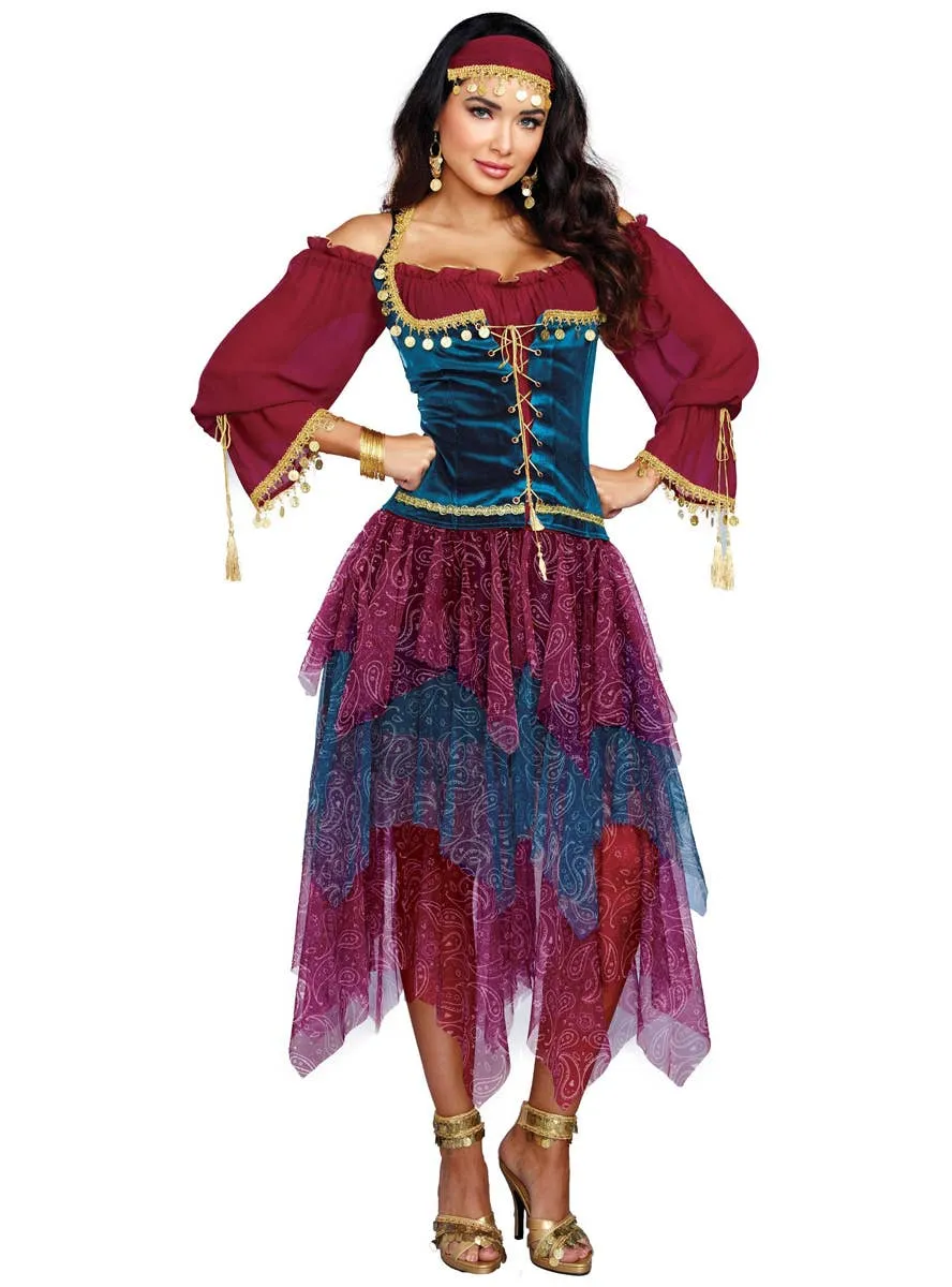 Travelling Gypsy Deluxe Womens Dress Up Costume