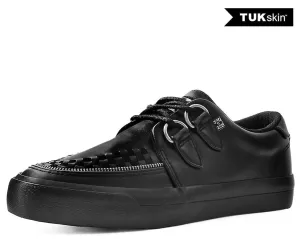 T.U.K. Black Zipper D-Ring Creeper Sneakers