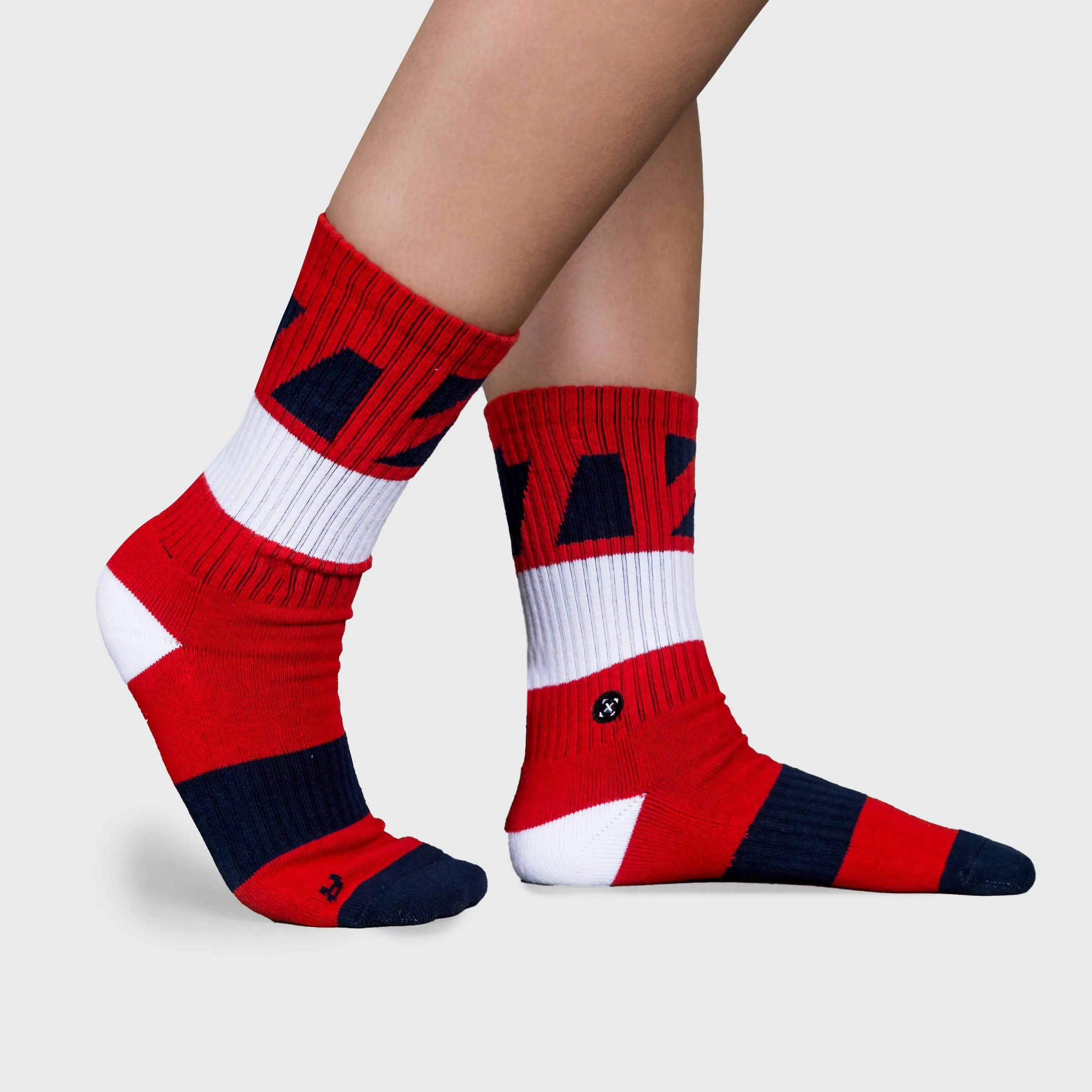 TWL - EVERYDAY CORE SOCKS - ARTISAN RED/WHITE/INDIGO