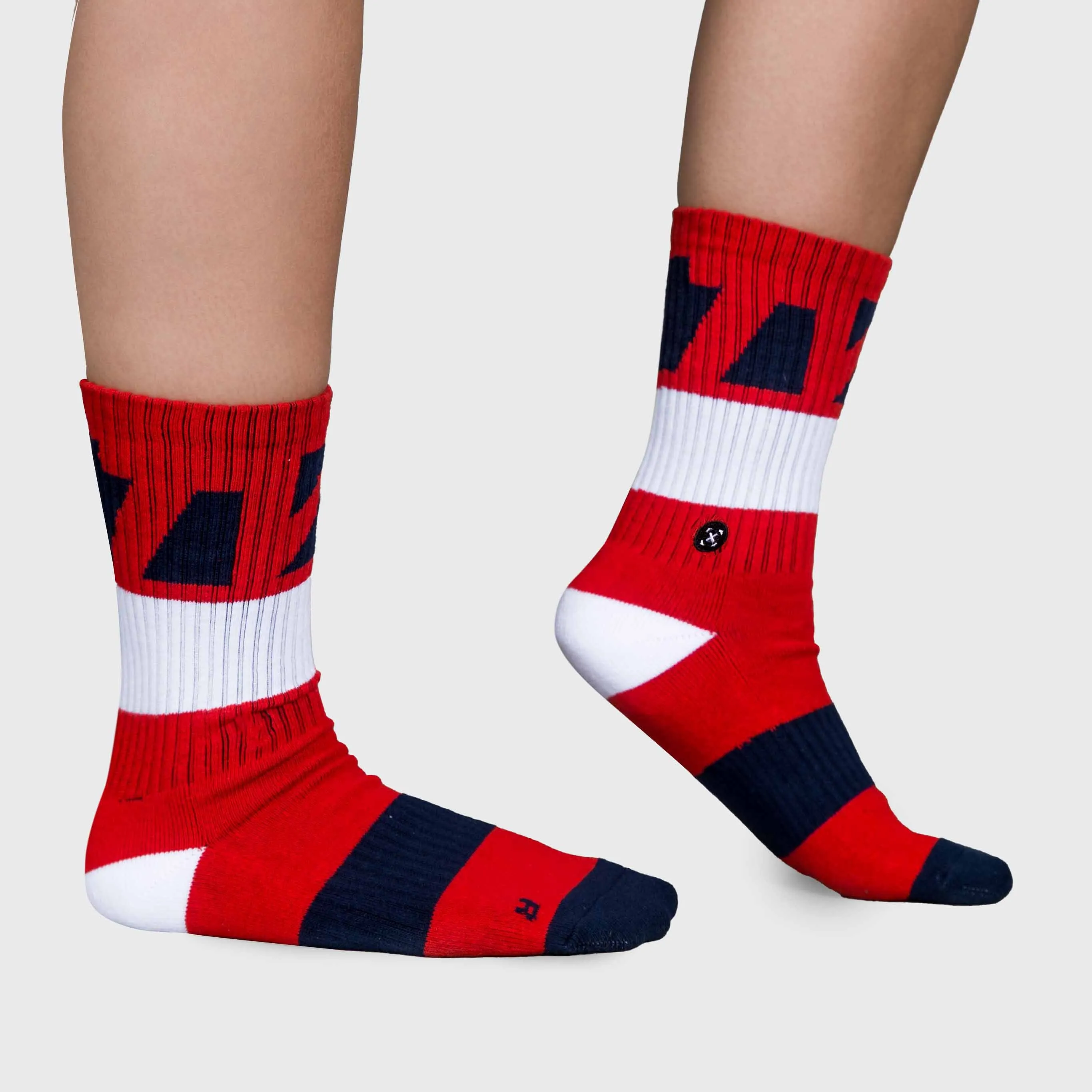 TWL - EVERYDAY CORE SOCKS - ARTISAN RED/WHITE/INDIGO