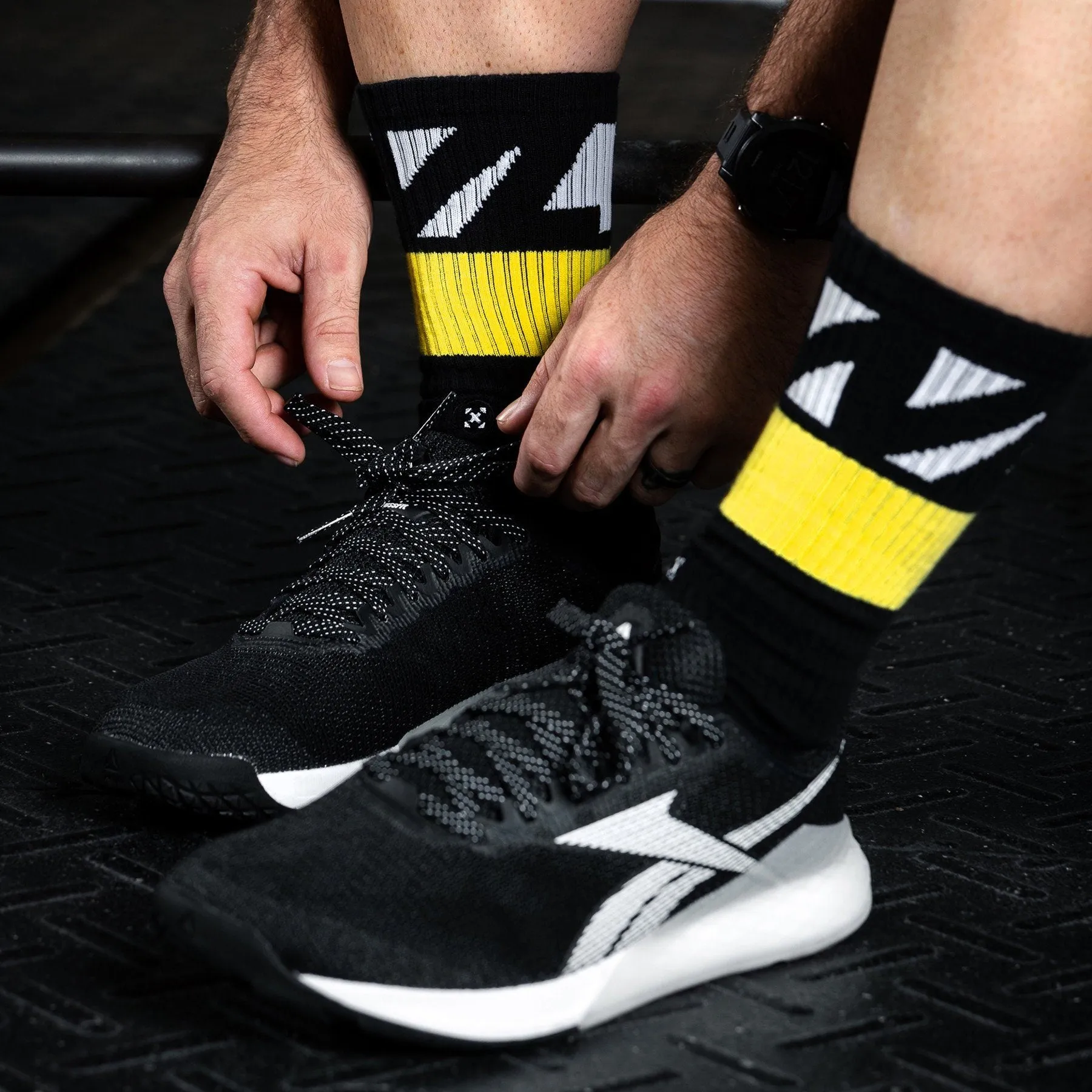 TWL - EVERYDAY CORE SOCKS - BLACK/YELLOW/WHITE