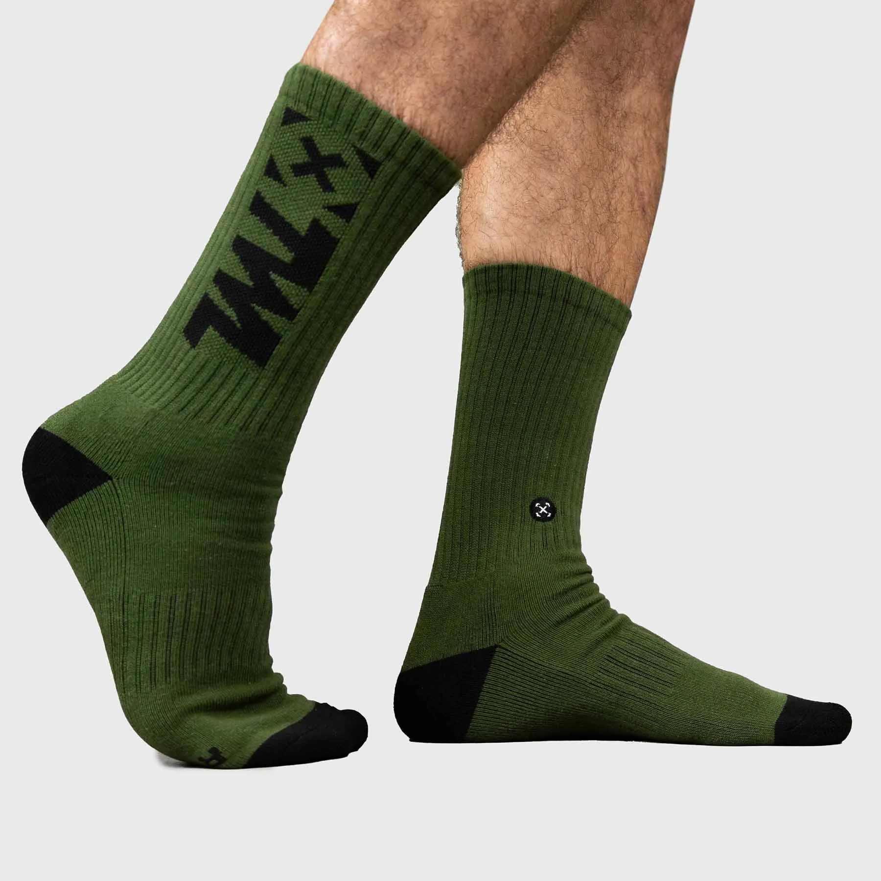 TWL - EVERYDAY CORE SOCKS - DARK KHAKI/BLACK