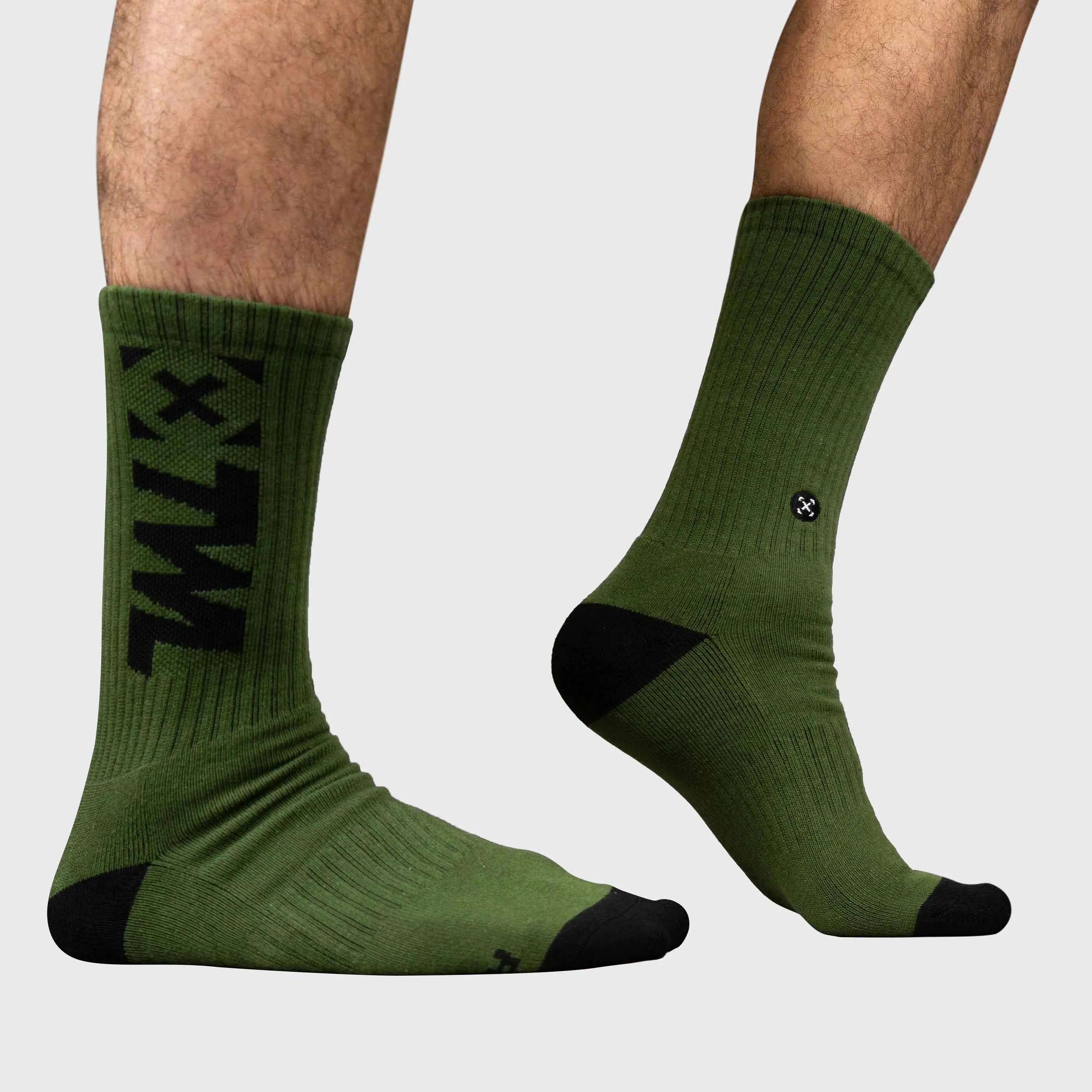 TWL - EVERYDAY CORE SOCKS - DARK KHAKI/BLACK