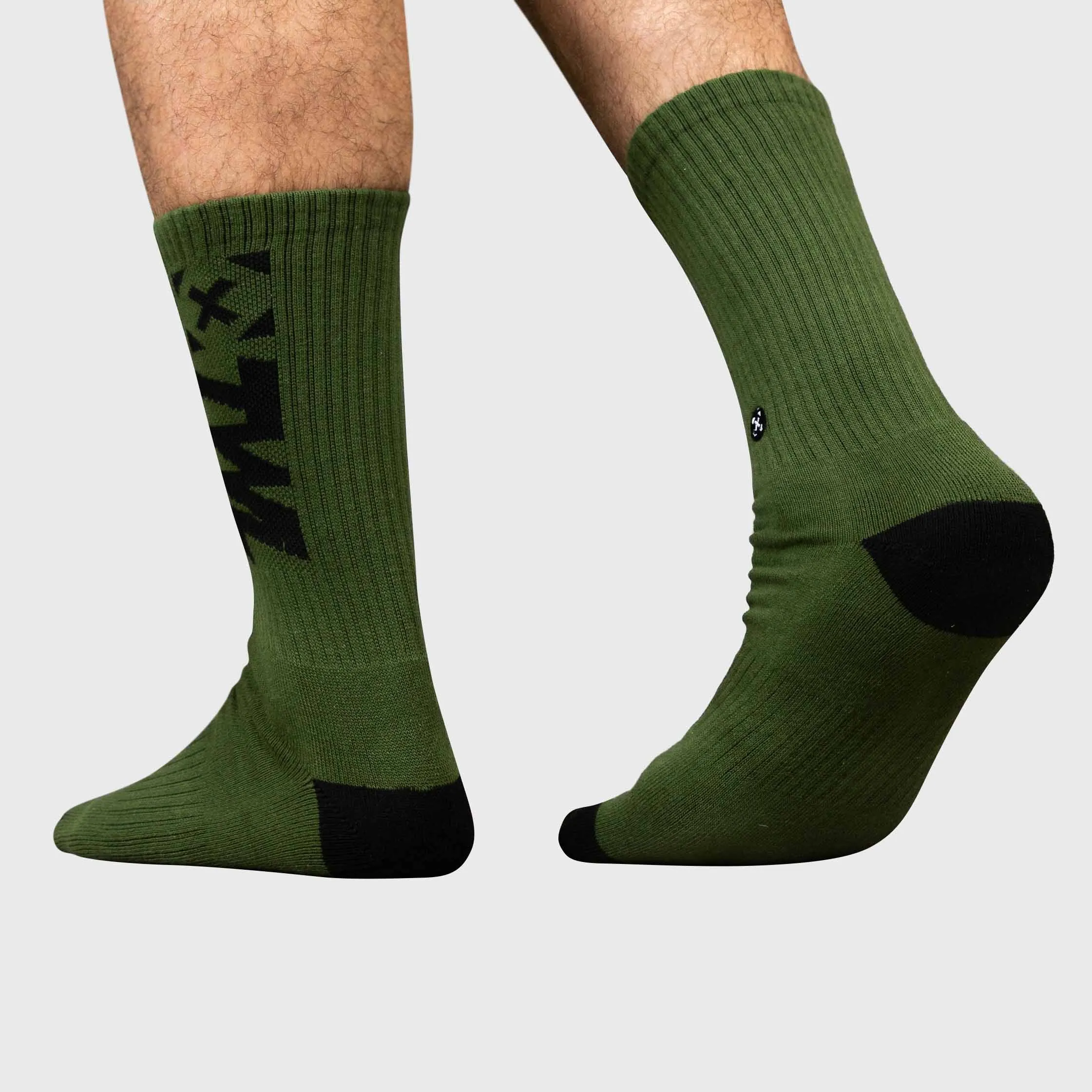 TWL - EVERYDAY CORE SOCKS - DARK KHAKI/BLACK