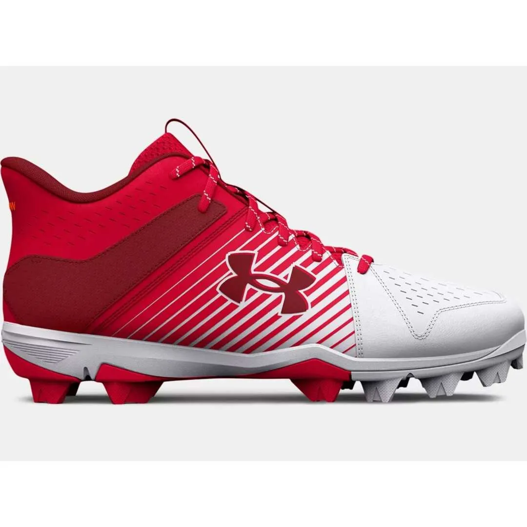 Under Armour Men's Leadoff RM Mid 3025590-600 Rubber Baseball Cleats