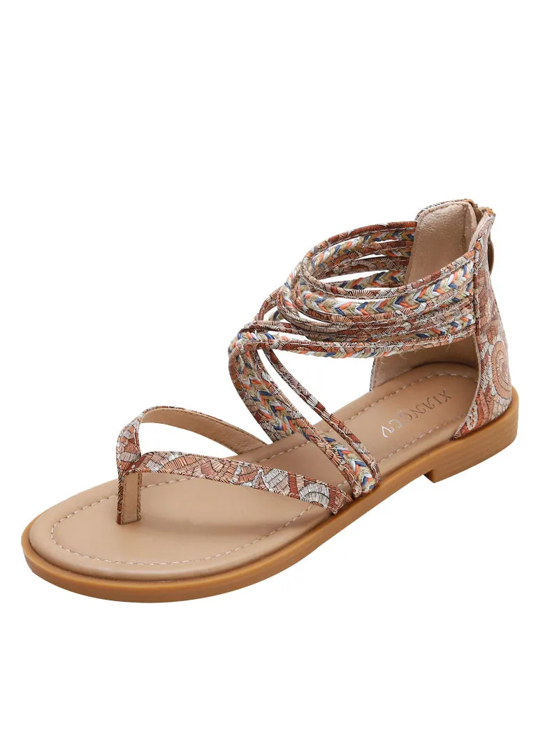 Uniwim Summer beach by the seaside sandals Bohemian Retro Holiday Sandals