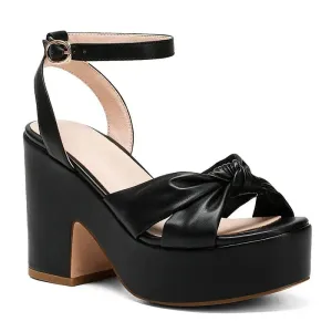 Vivian Black Platform Sandal