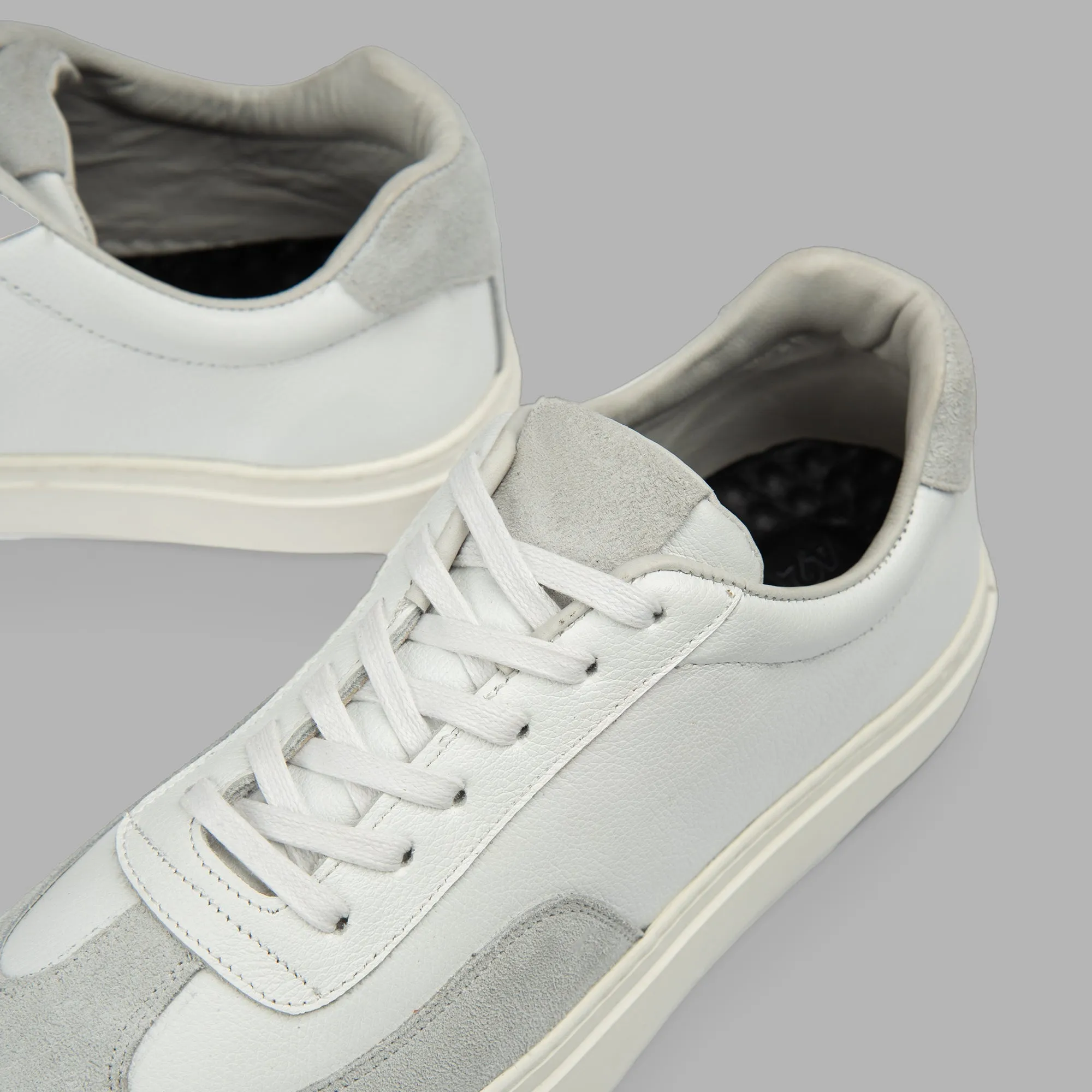 White Gancini Borg Sneakers